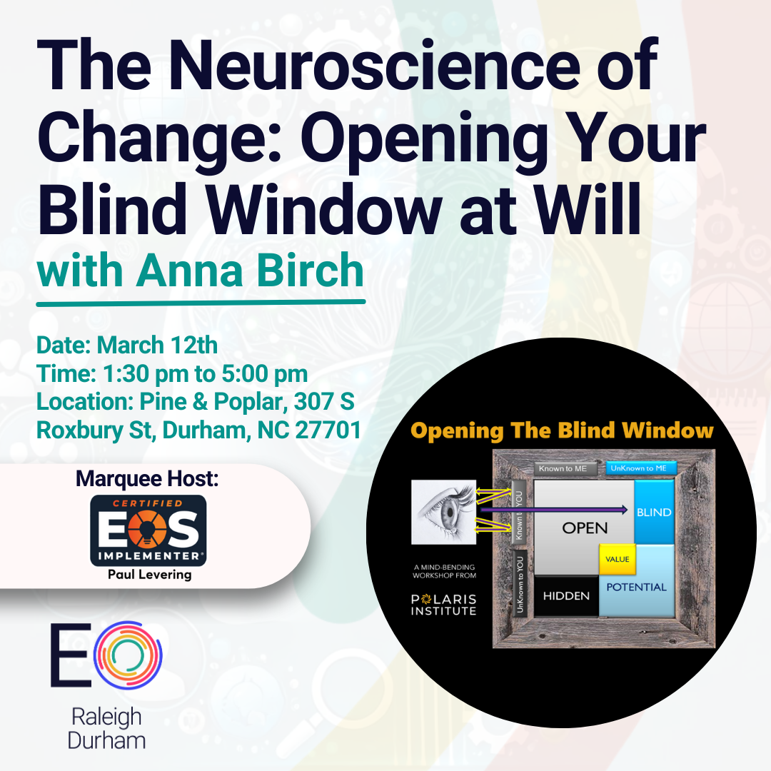 The Neuroscience of Change: Opening Your Blind Window at Will