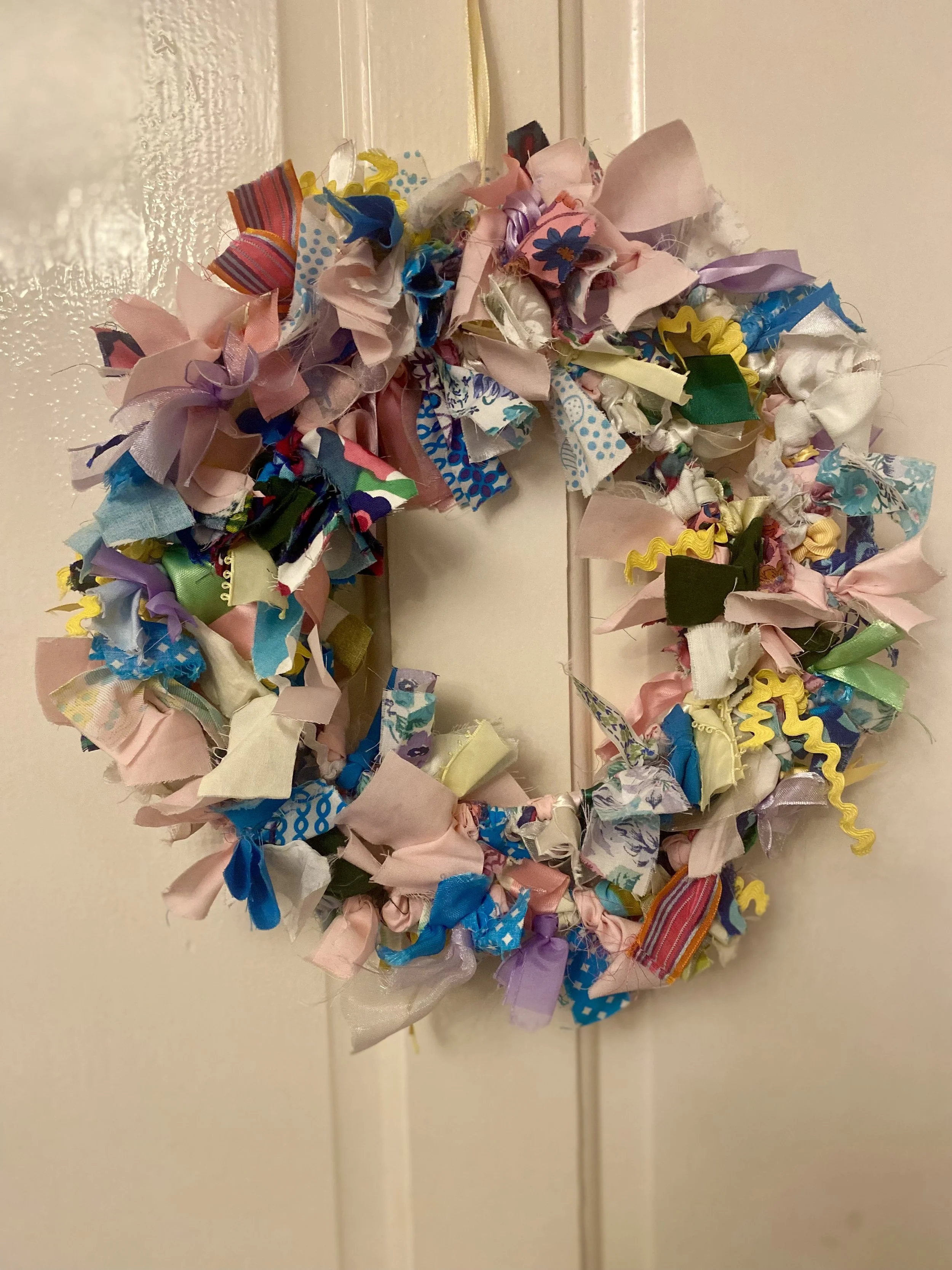 Spring Rag Rug Wreaths