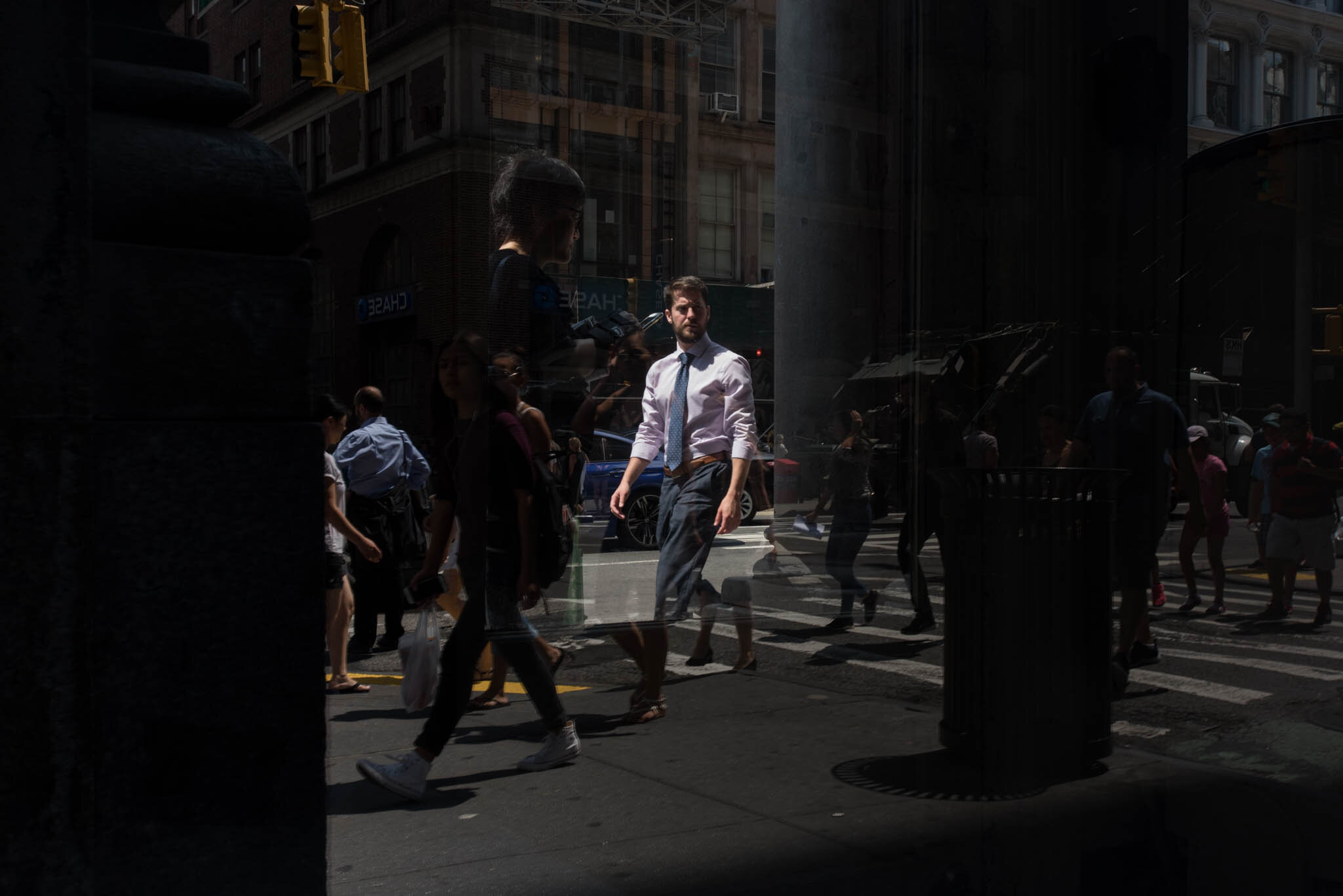    ‘Paris/NYC’ Book ‘Edition Lammerhuber’    Reflection. Financial district lower Manhattan 