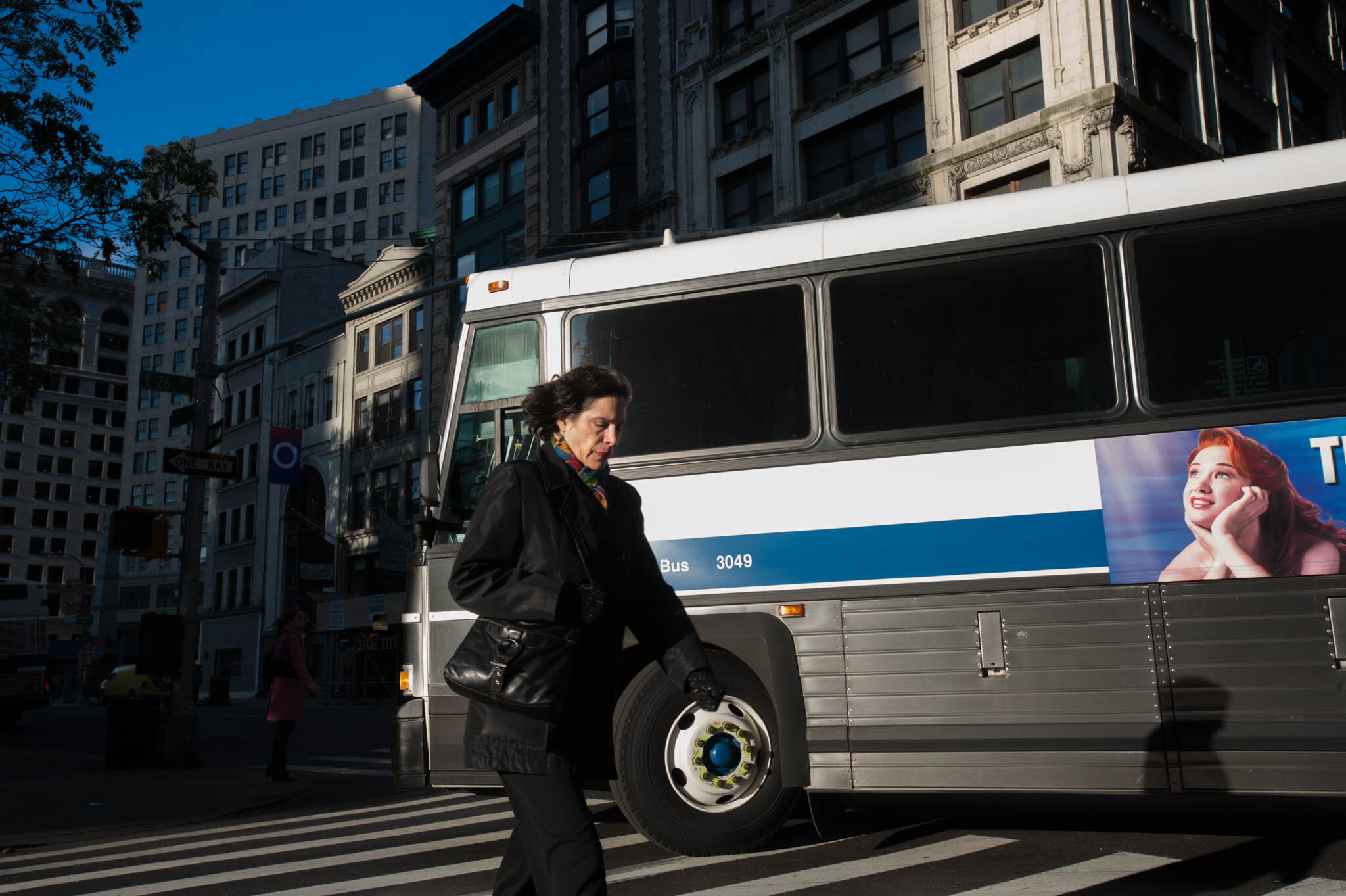    ‘Paris/NYC’ Book ‘Edition Lammerhuber’    Lady crossing street. Lower east side, Manhattan. 