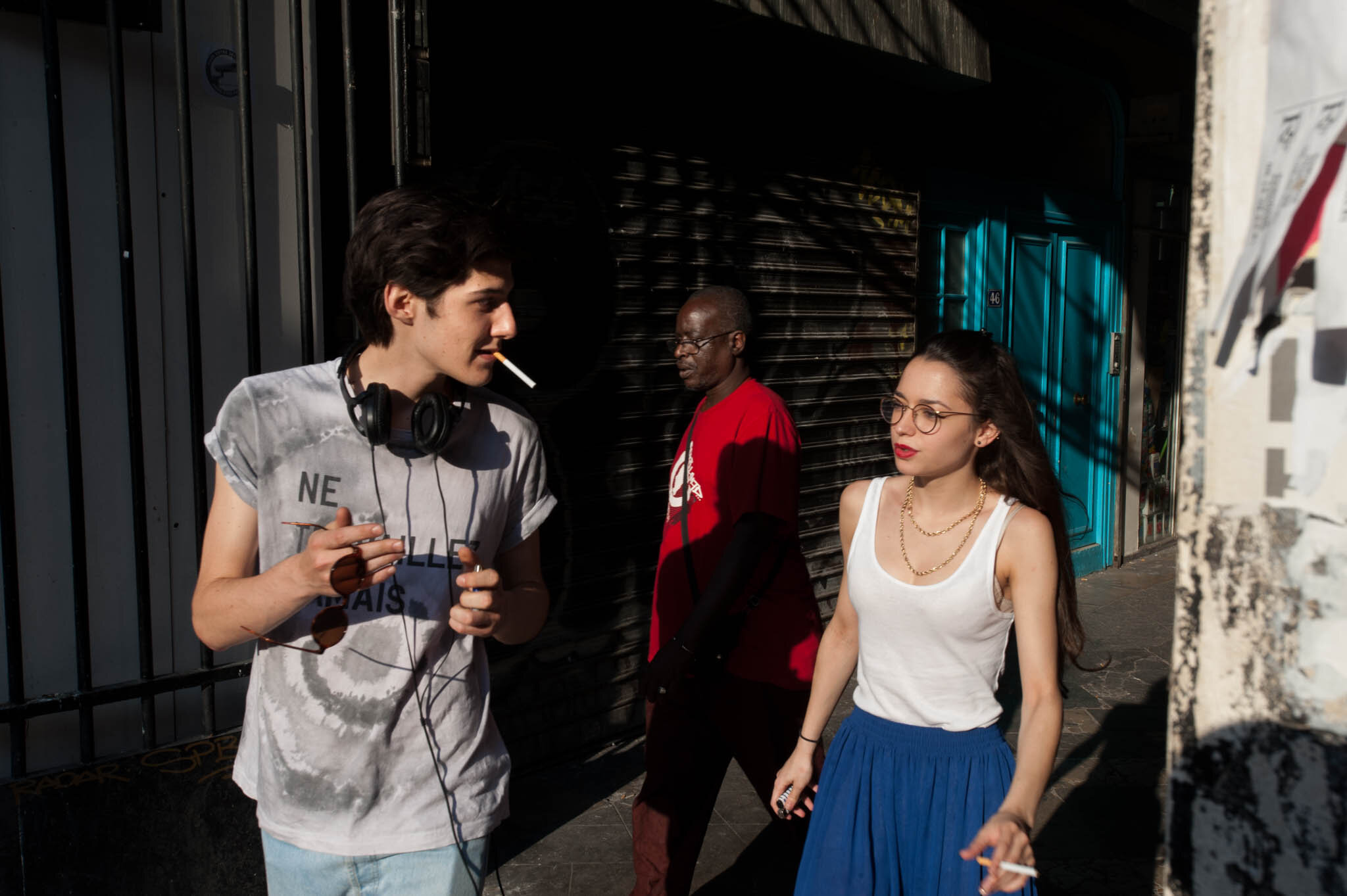    ‘Paris/NYC’ Book ‘Edition Lammerhuber’    Young Parisians walking and chatting 