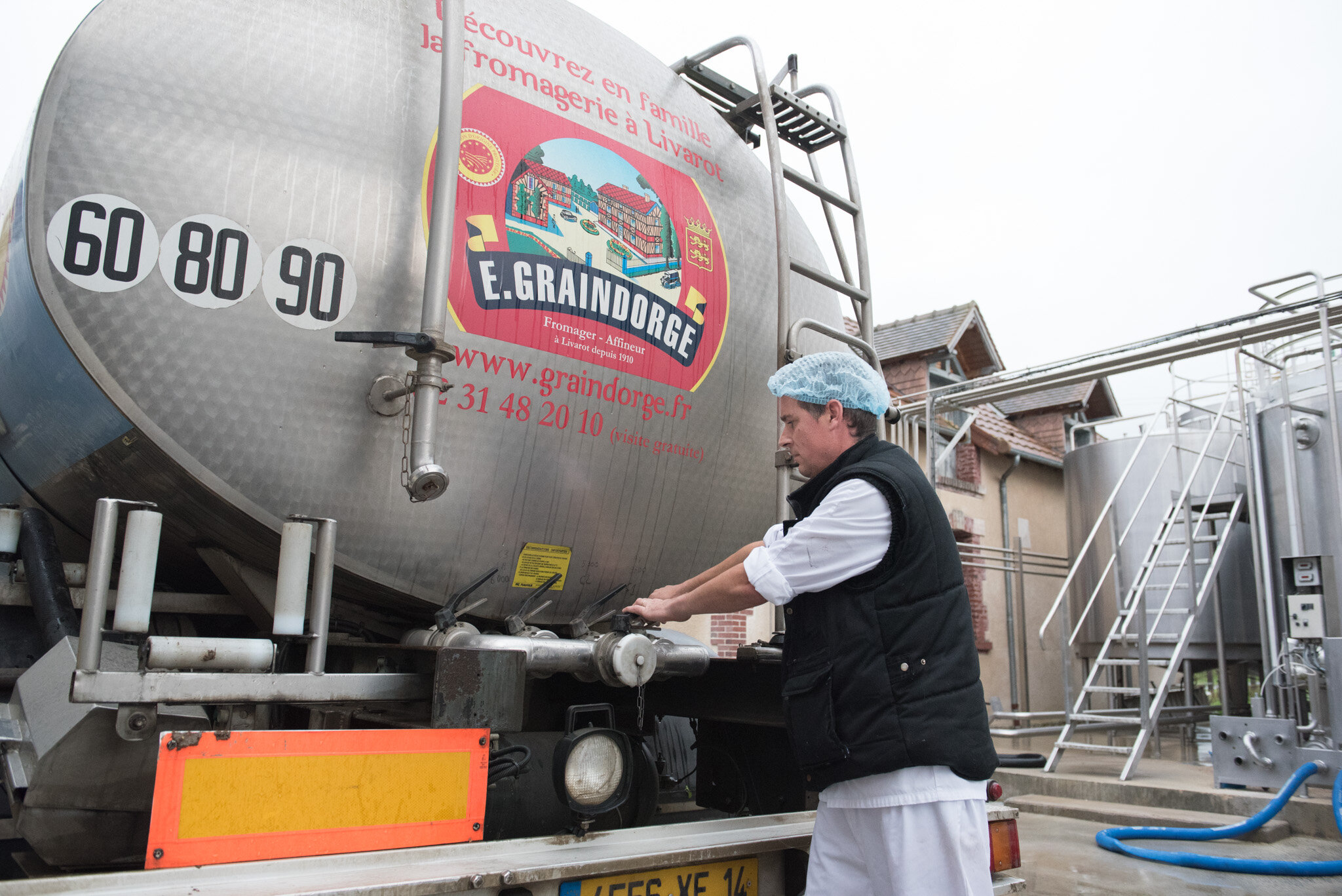    Graindorge cheese for 'Culture' U.S.    Milk delivery to cheese production facility 