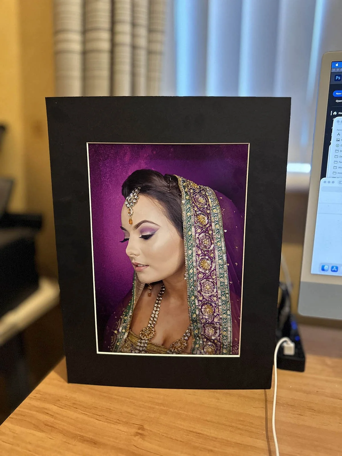 Photo print A4 size sitting on my desk, ready for client delivery.