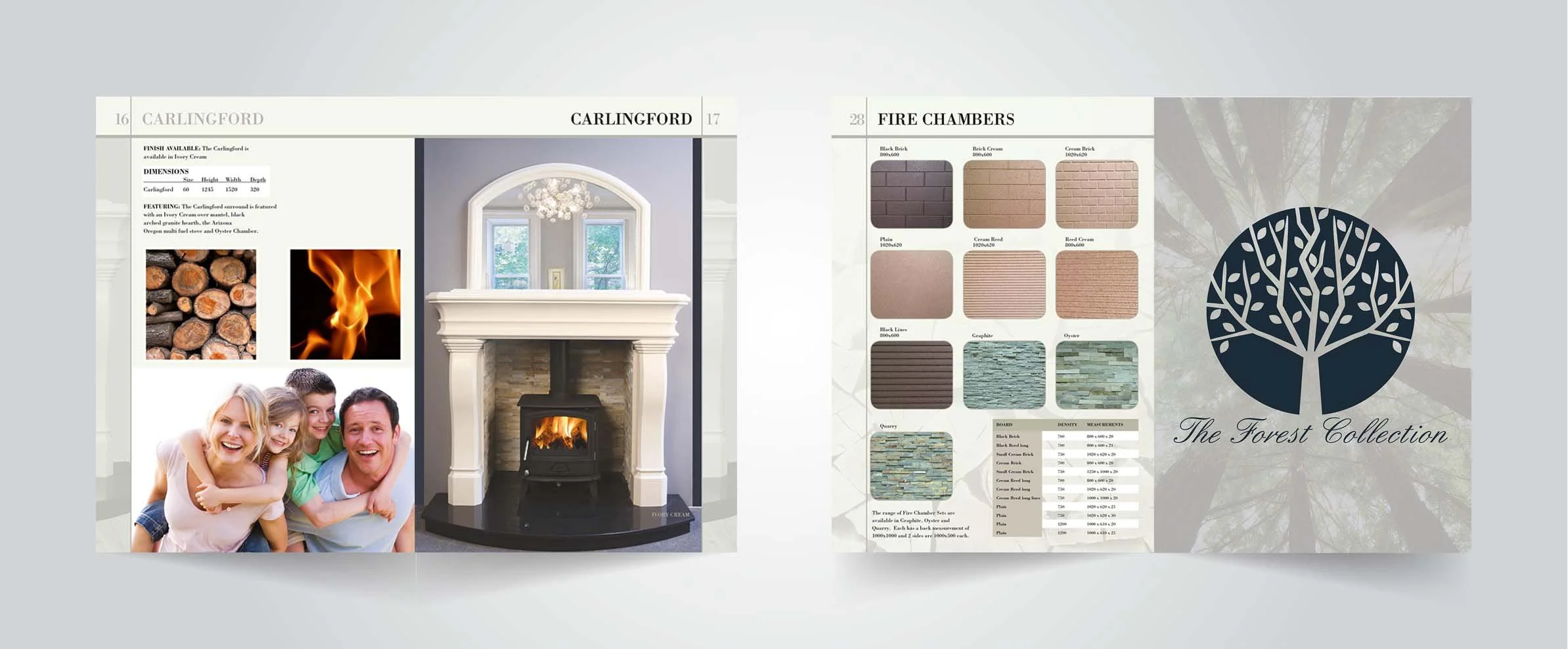 Brochures designed in Adobe Indesign on the Apple Mac.