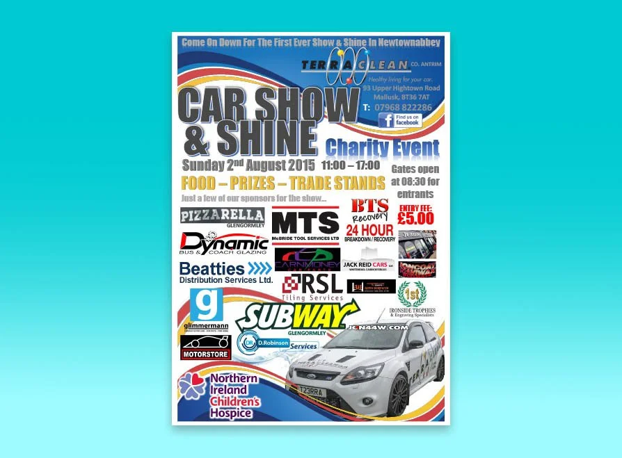 1-sided leaflets printed onto 130 gsm gloss.