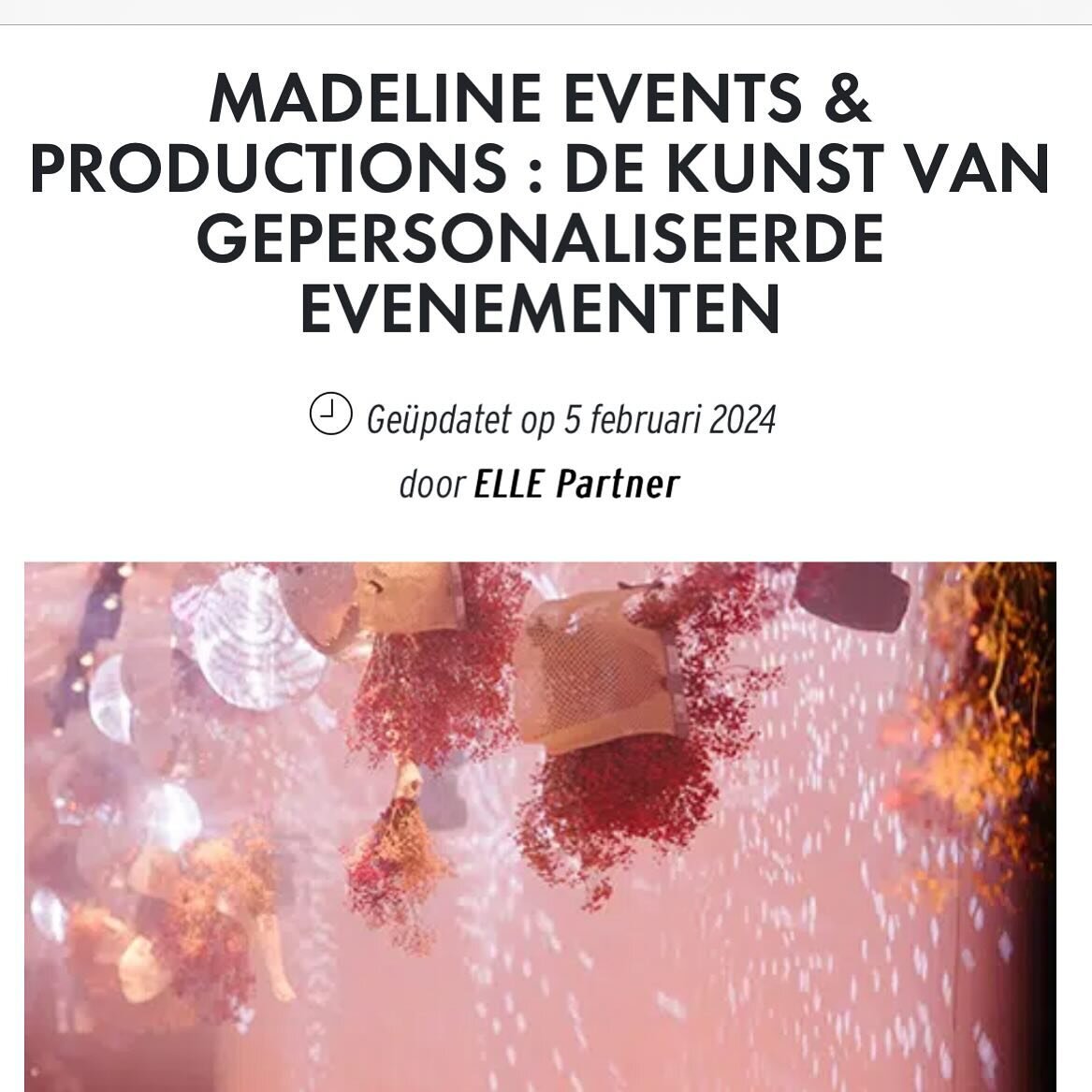 Published in ELLE magazine 😍💜
Dreams do come true. 
Read the article in our bio ✨ 
Thank you to all our wonderful partners &amp; clients who are part of the reason that we can create magic at our events. 
A a special thank you to @delphine___de__ge