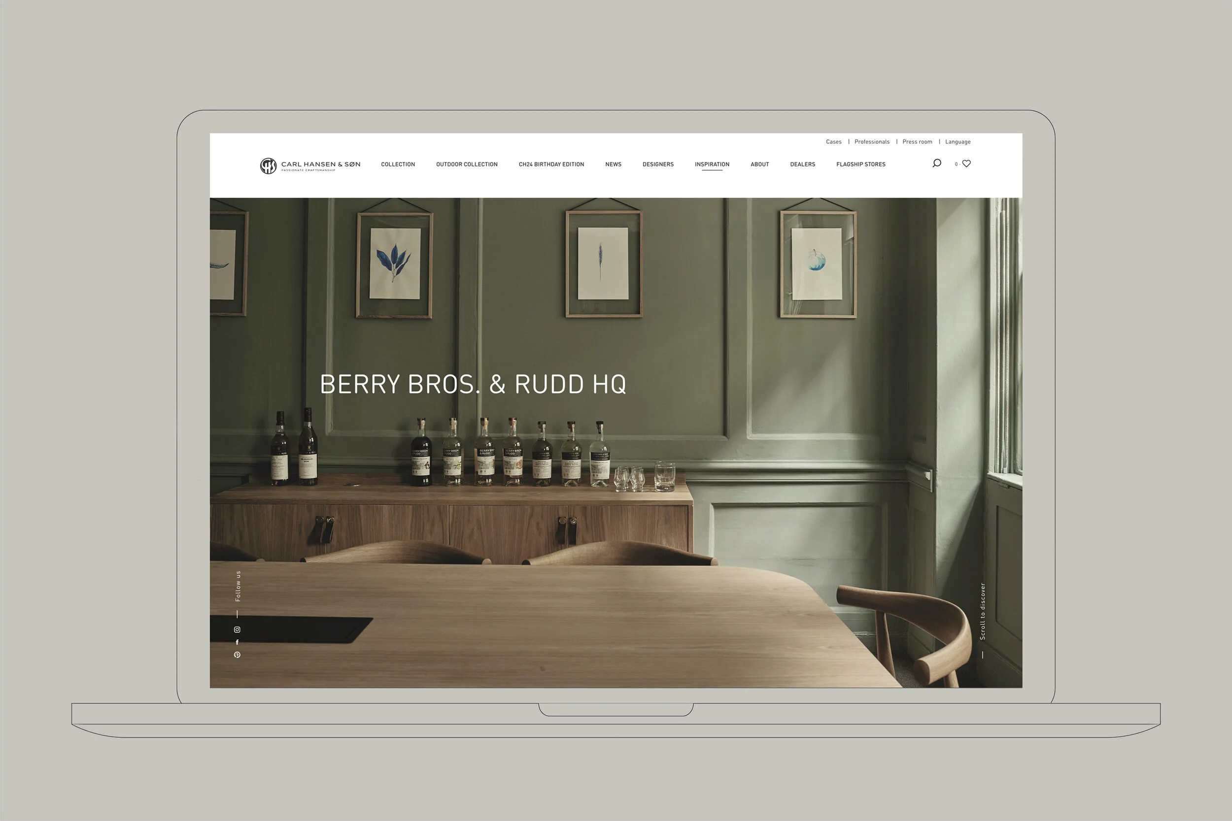 Carl Hansen &amp; Son Case study landing page