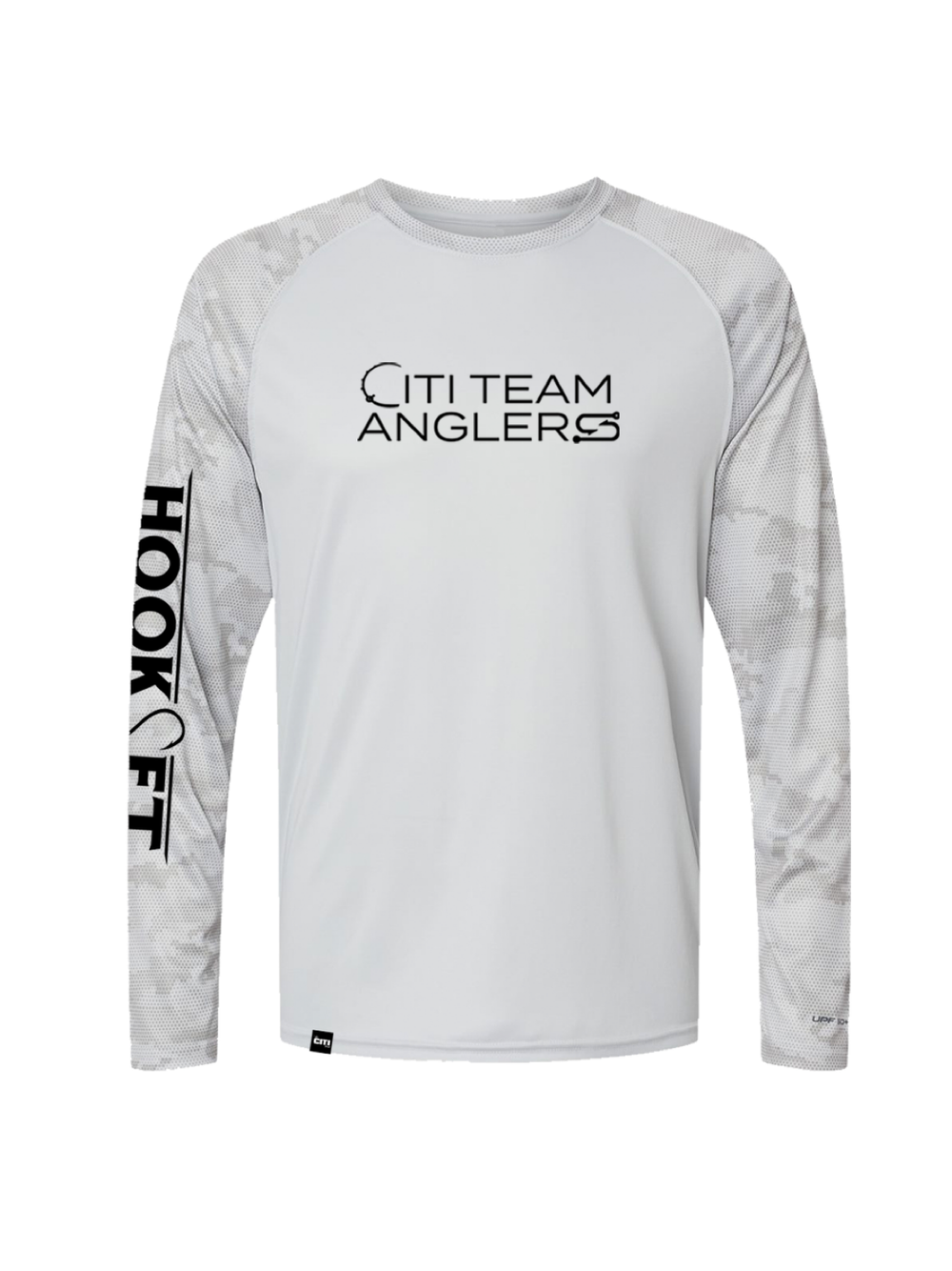 Citi Team Anglers Performance LongSleeve Aluminum Camo/Black — THE CITI TEAM