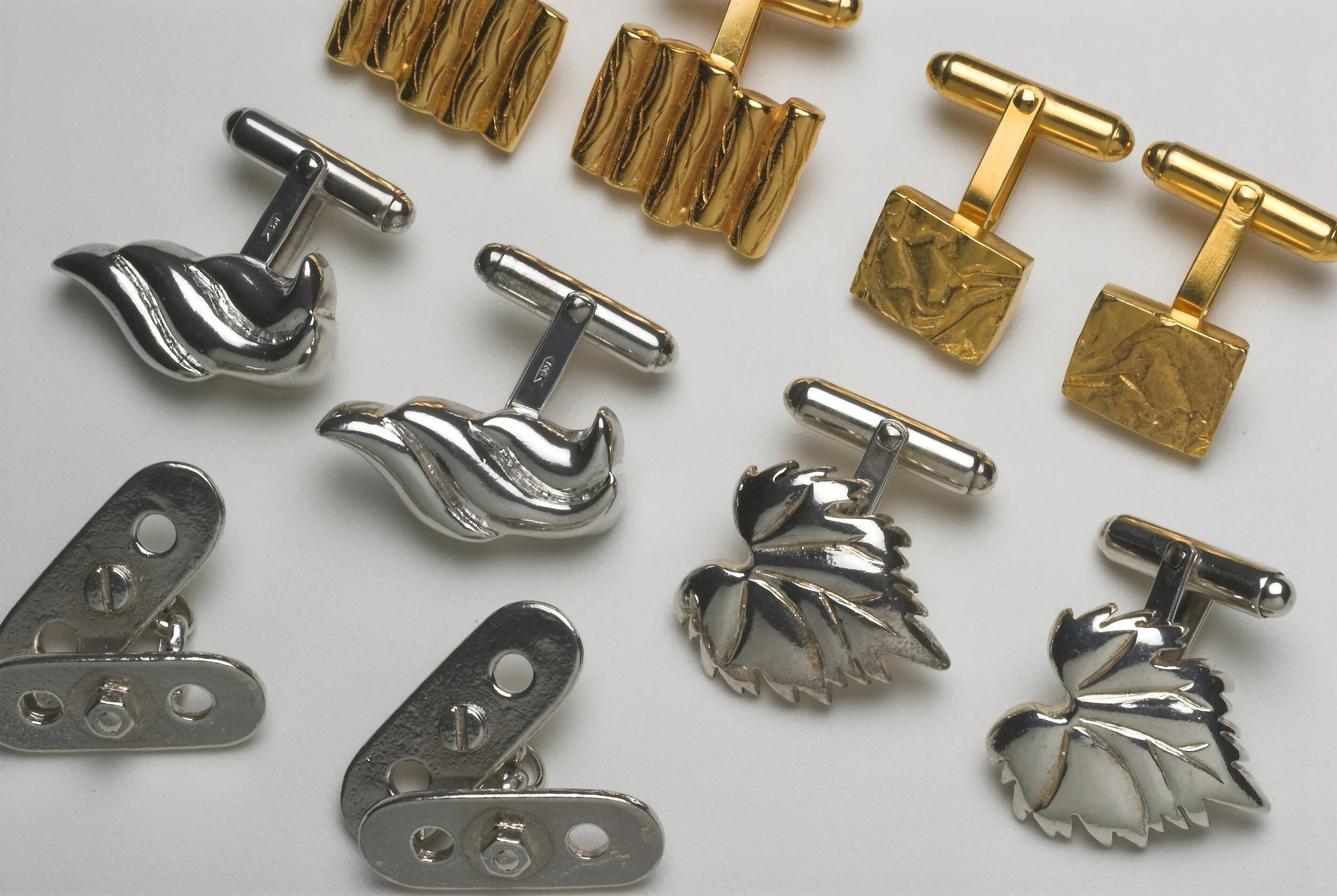 Silver and Gold Plated Cufflinks - Range 2