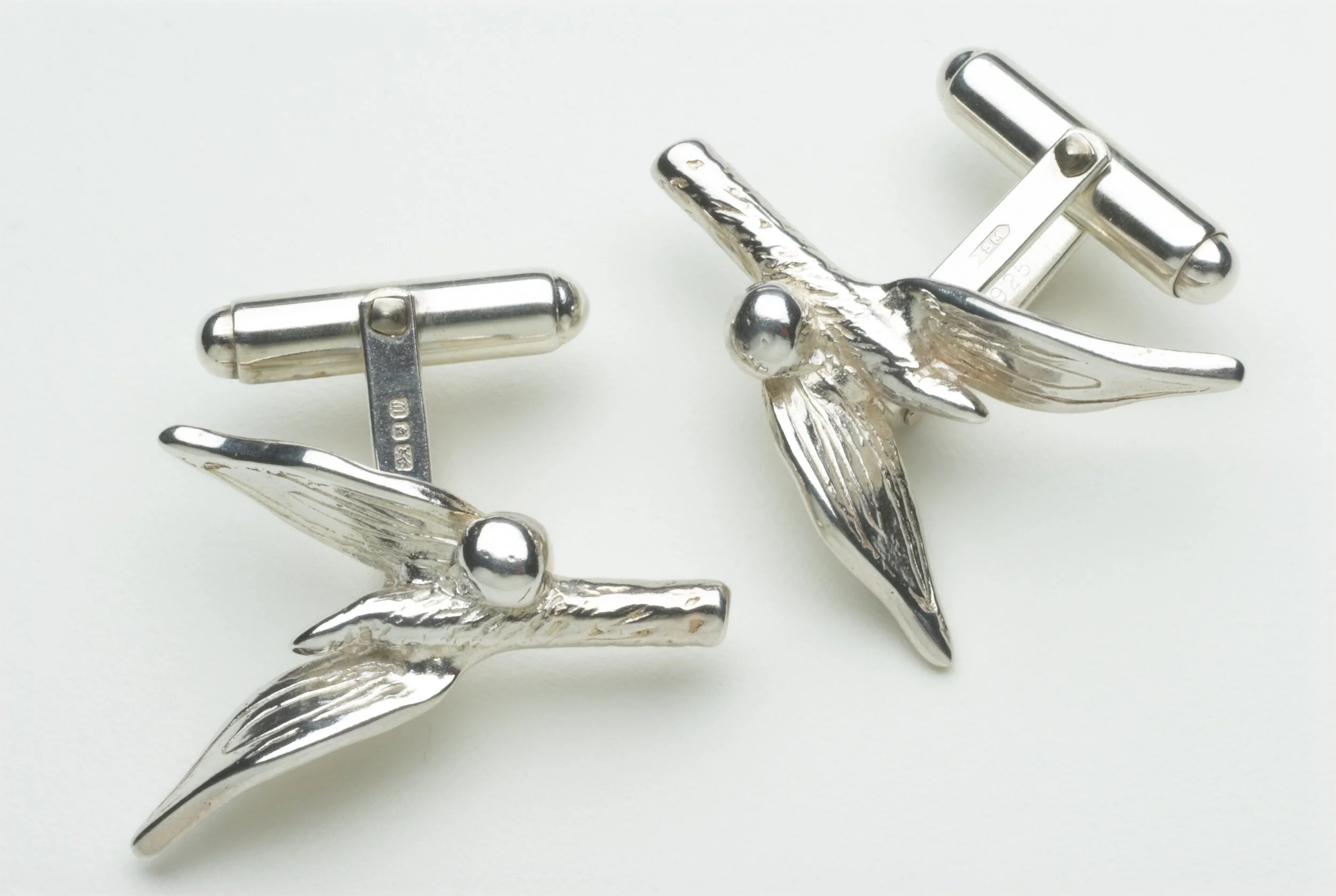 Mistletoe Silver Cufflinks