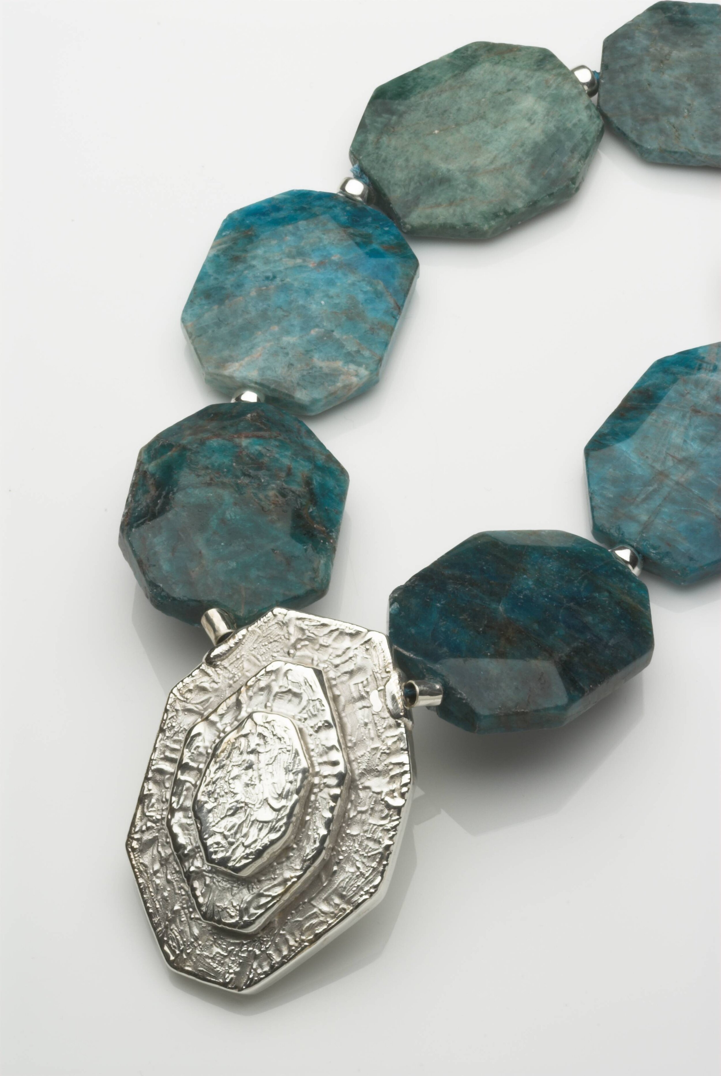 Chrysocolla stone necklace with hallmarked silver shape £790.jpg