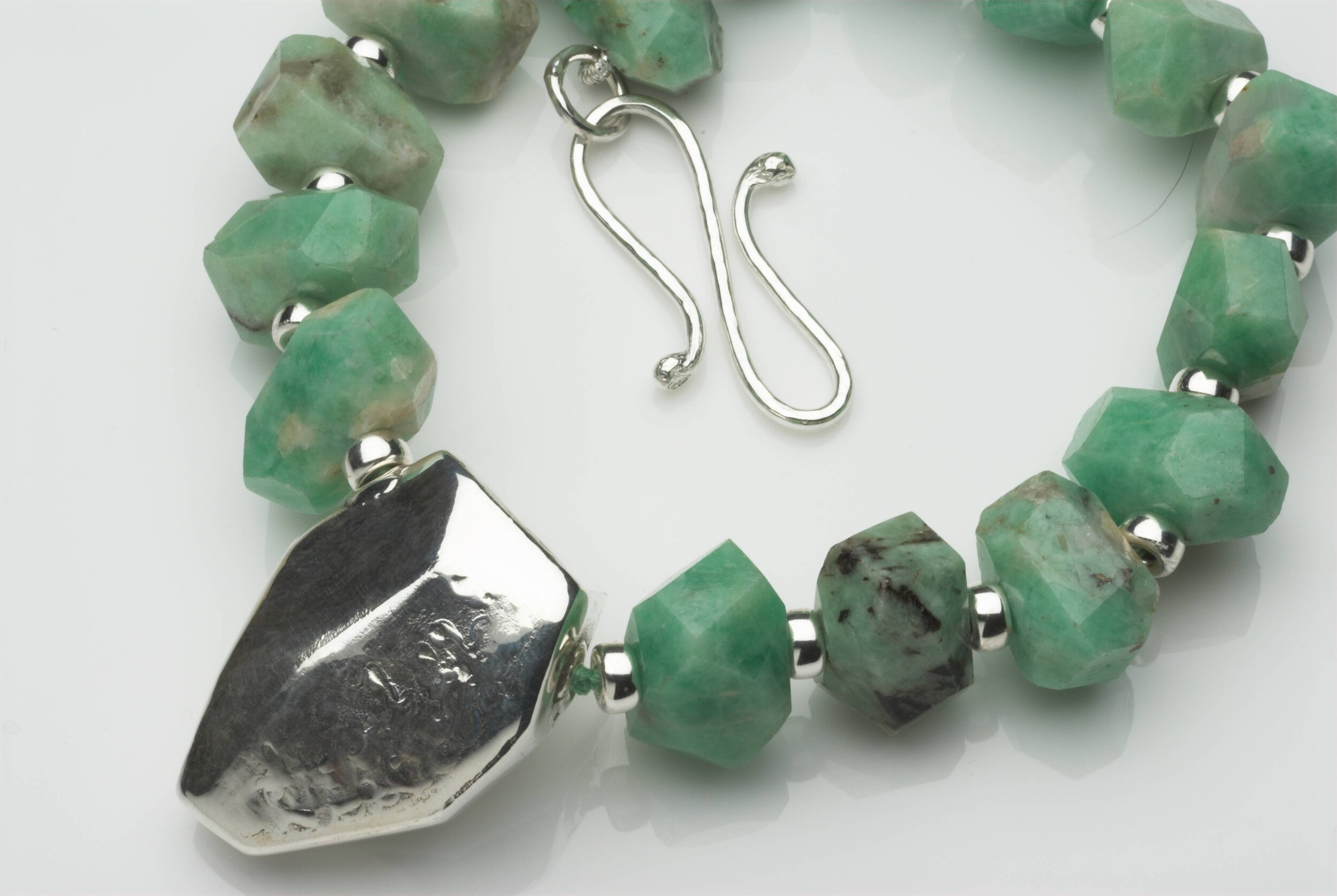 Emerald and silver necklace. £690.jpg