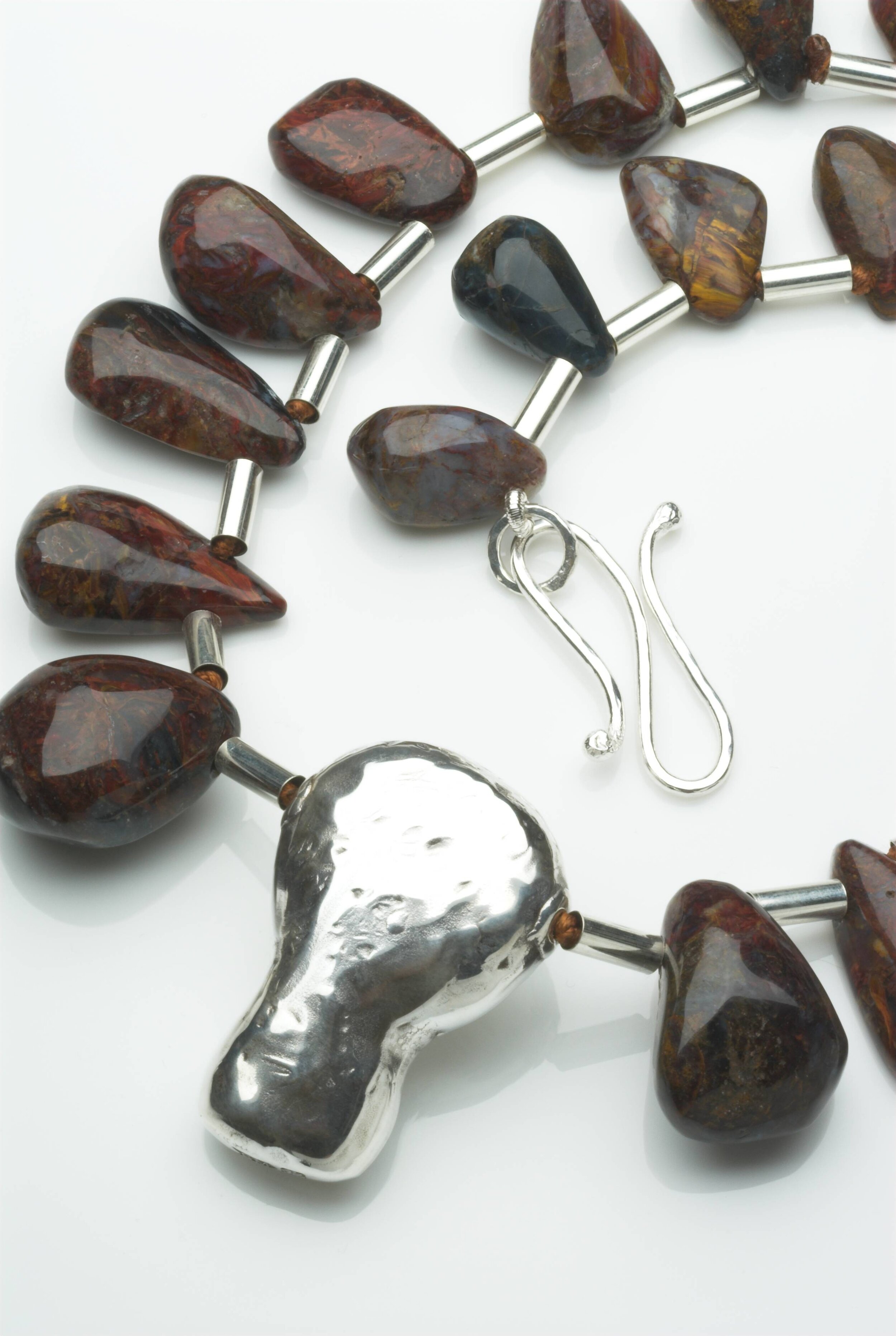 Pietersite and silver Necklace.£640.jpg
