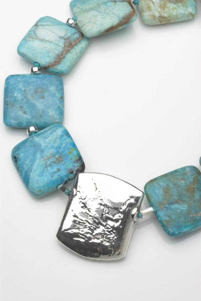 African Blue Opal and Silver Necklace.£740.jpg