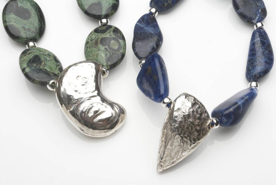 Kambaba algol and Sodalite necklace with silver by Simone Micallef. £560.jpg