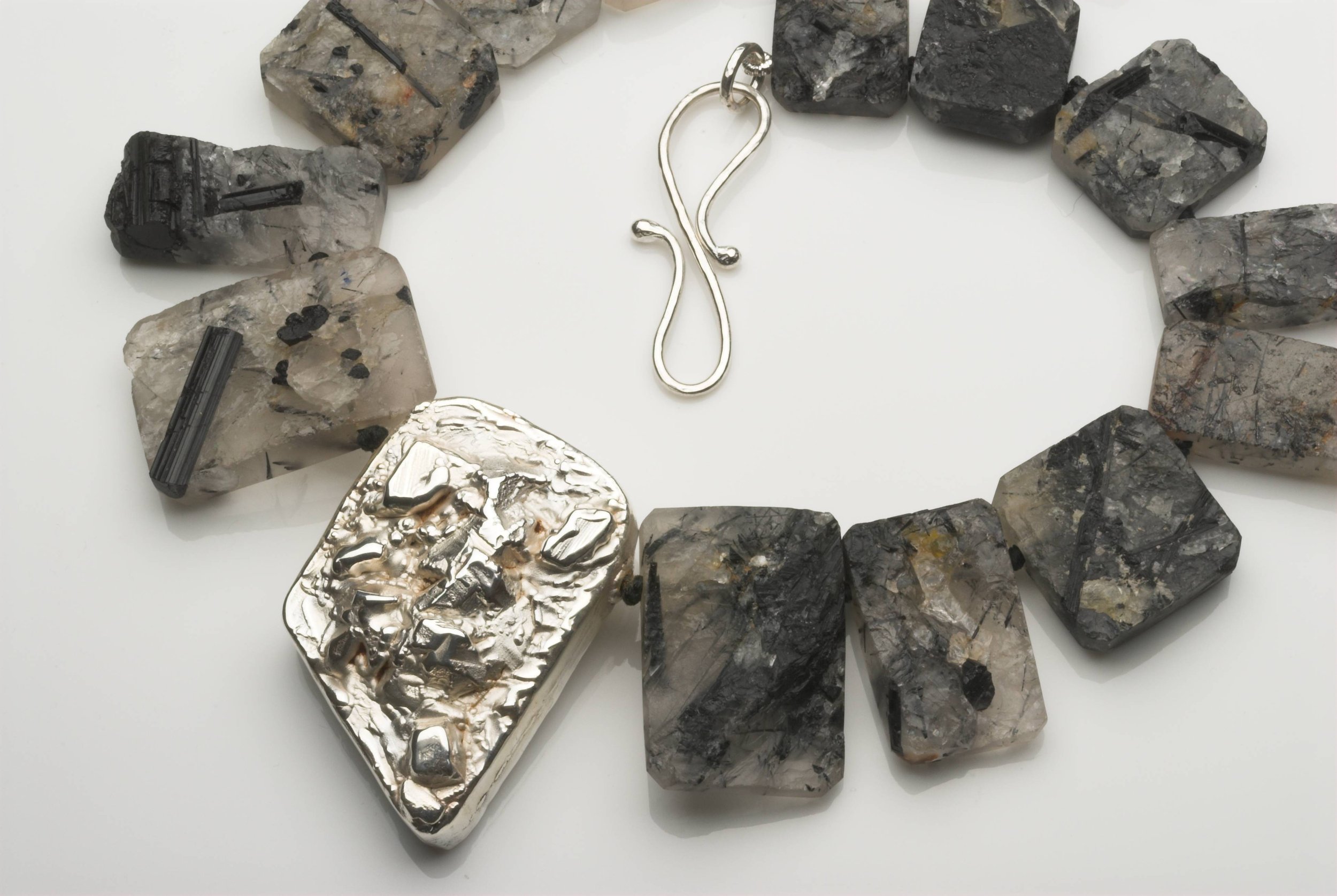 Tourmilated quartz and silver necklace.jpg
