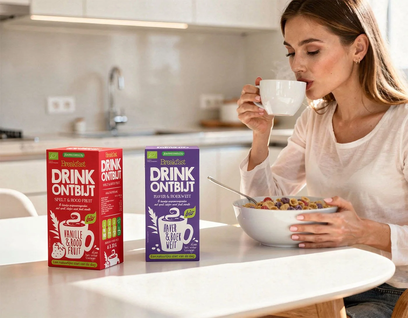 Breakfast Biologisch drinkontbijt packaging design voor duurzame merken.jpg