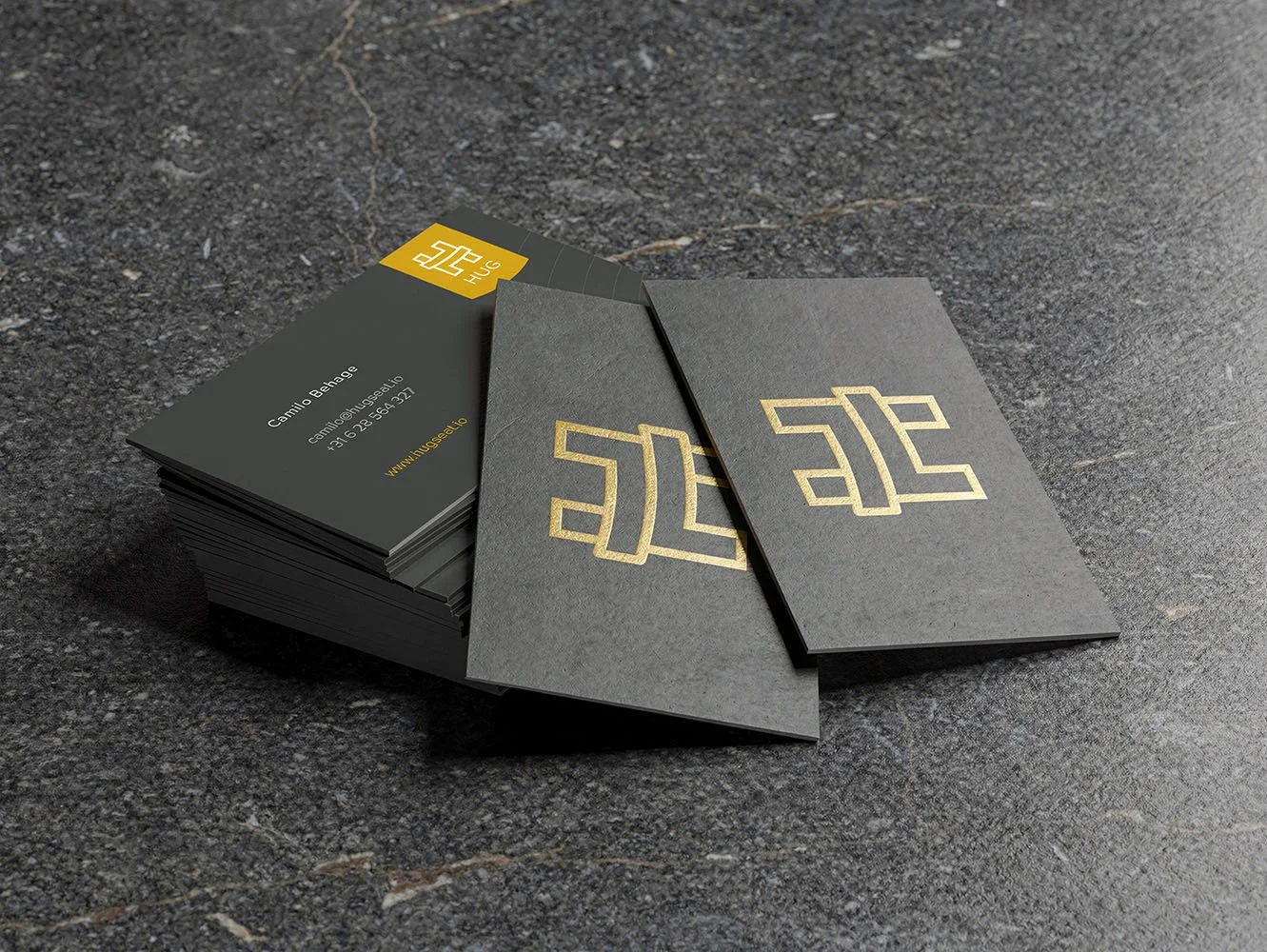 HUGseat wellness brand identity