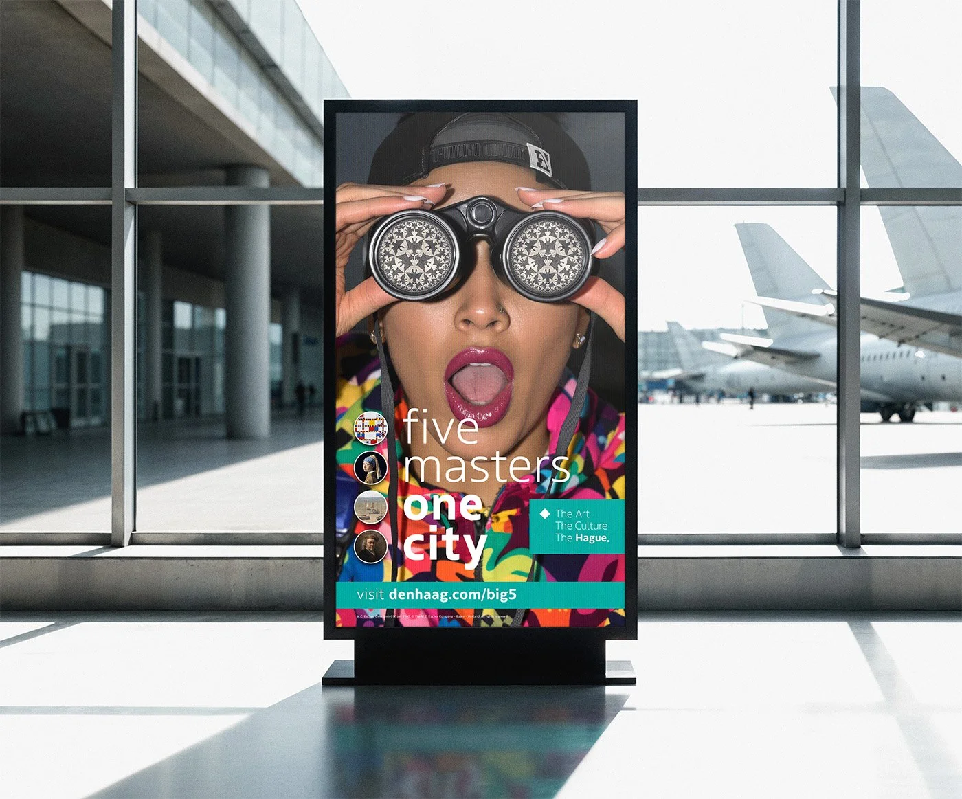 Five Masters One City kunst en cultuur campagne OOH Display.jpg