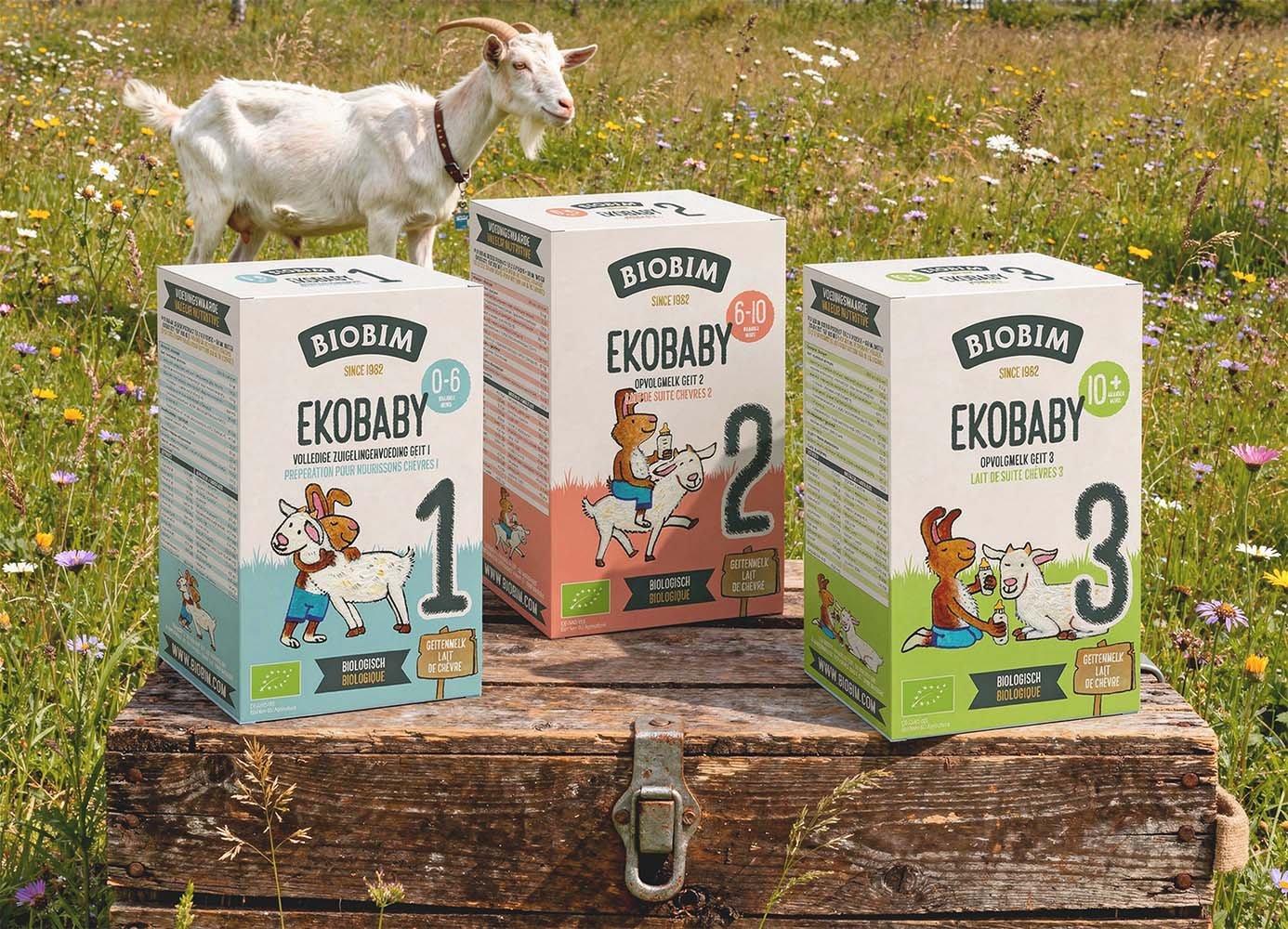 Packaging design voor duurzame merken - Ontwerp verpakkingen Biobim biologische babyvoeding (UDEA)