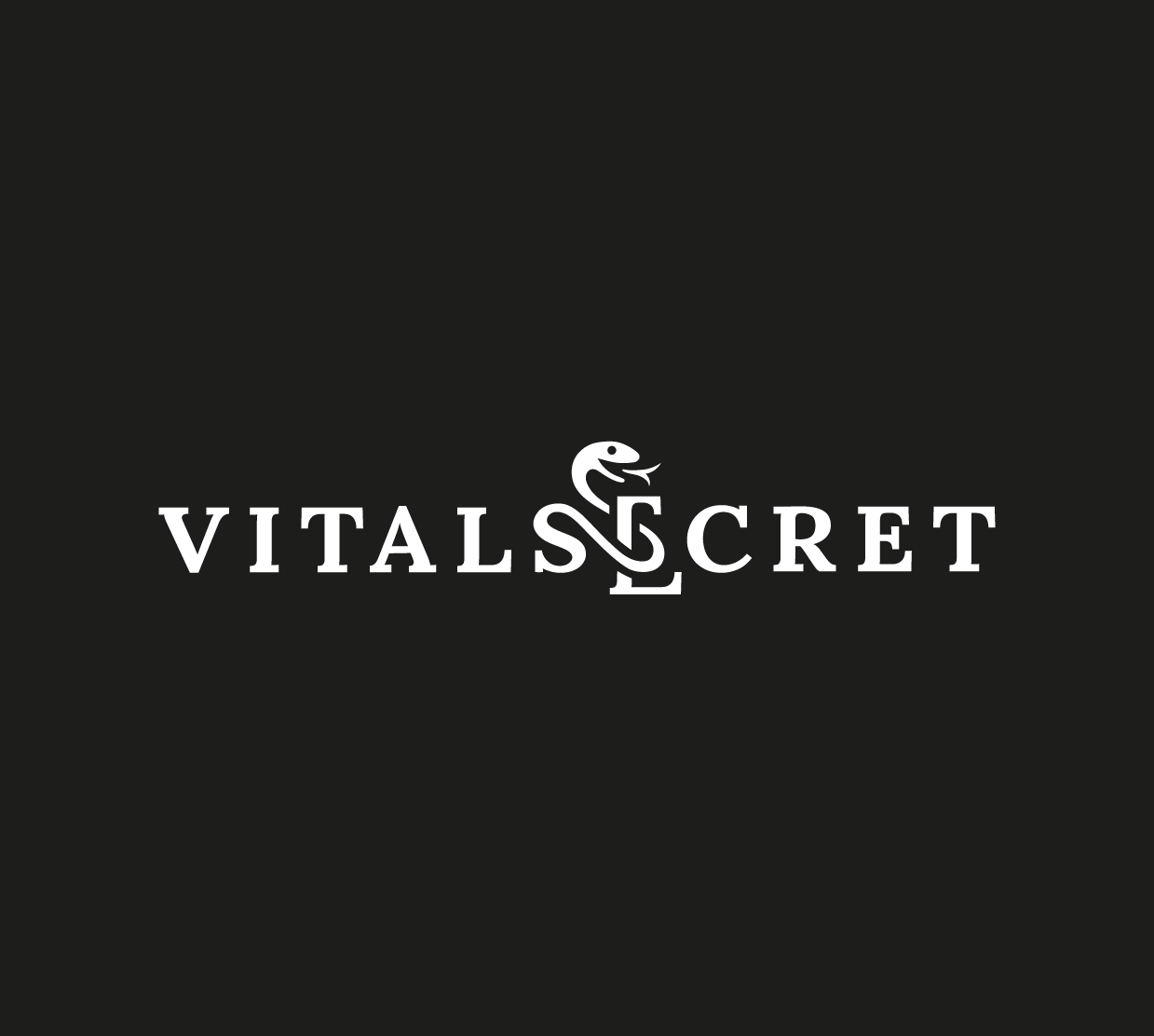 Vitalsecret supplements logo design wellness brand