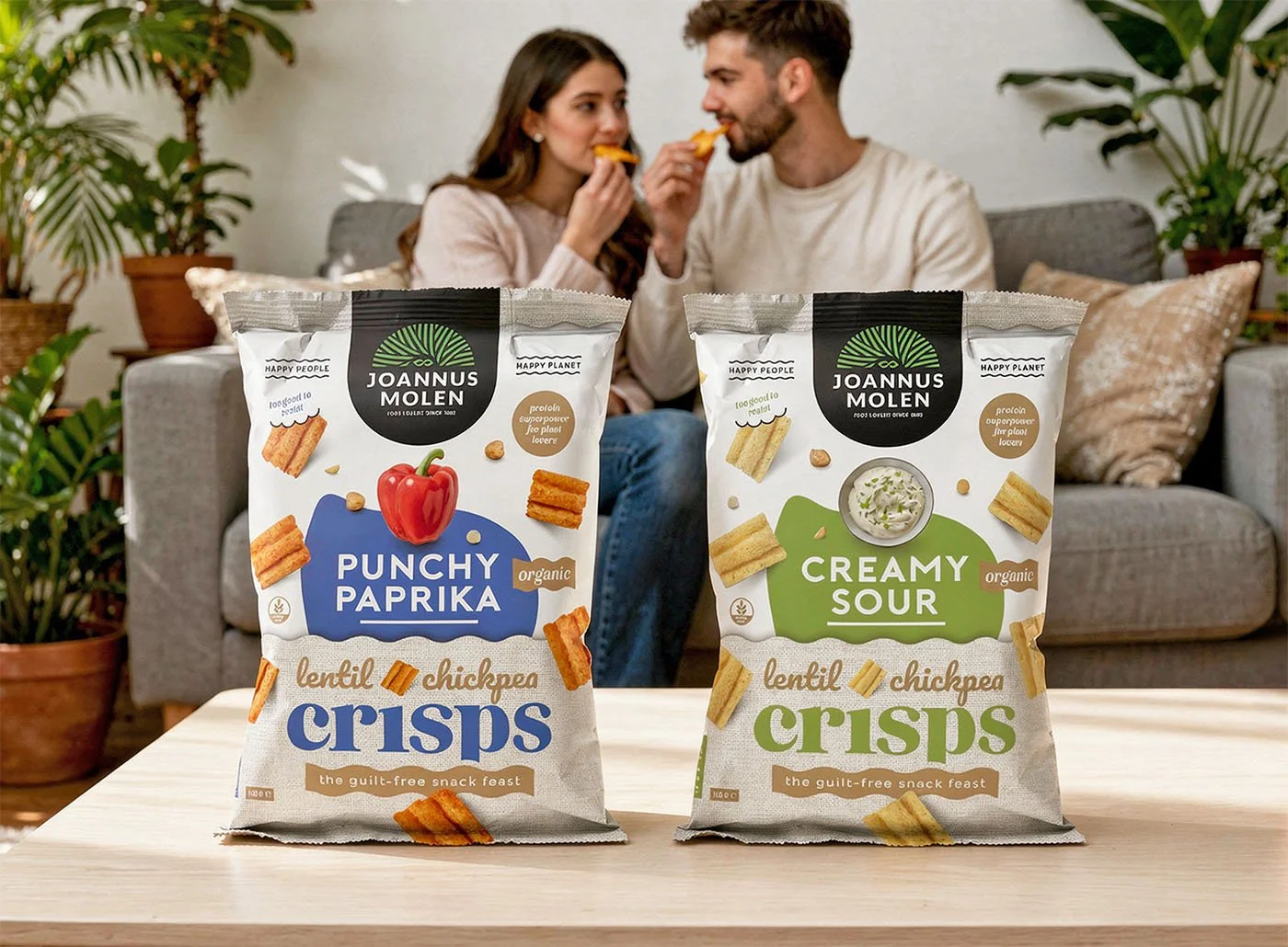 Joannusmolen Organic Food - Packaging design biologische plant-based chips.jpg