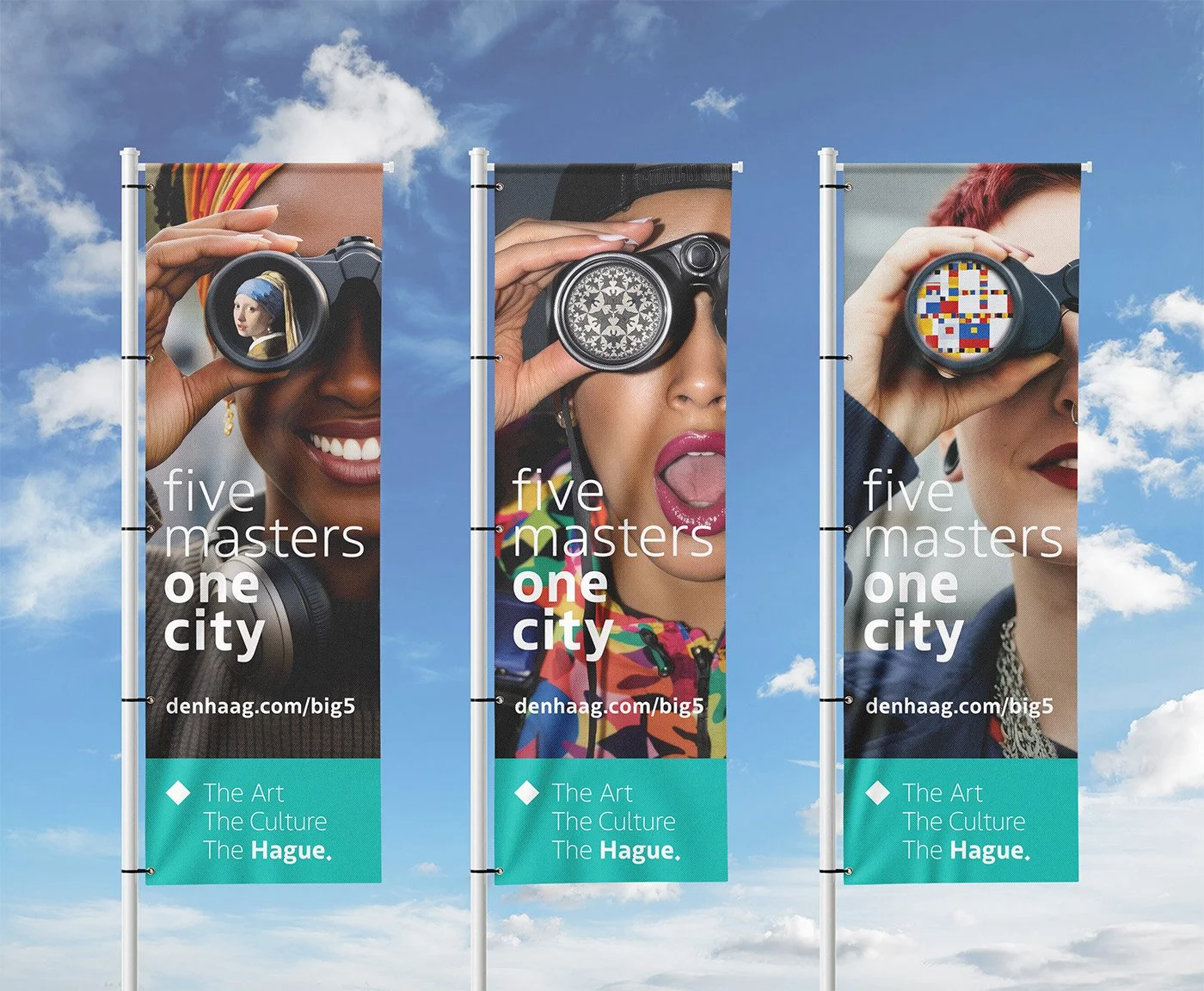 Five Masters One City kunst en cultuur campagne Vlaggen.jpg