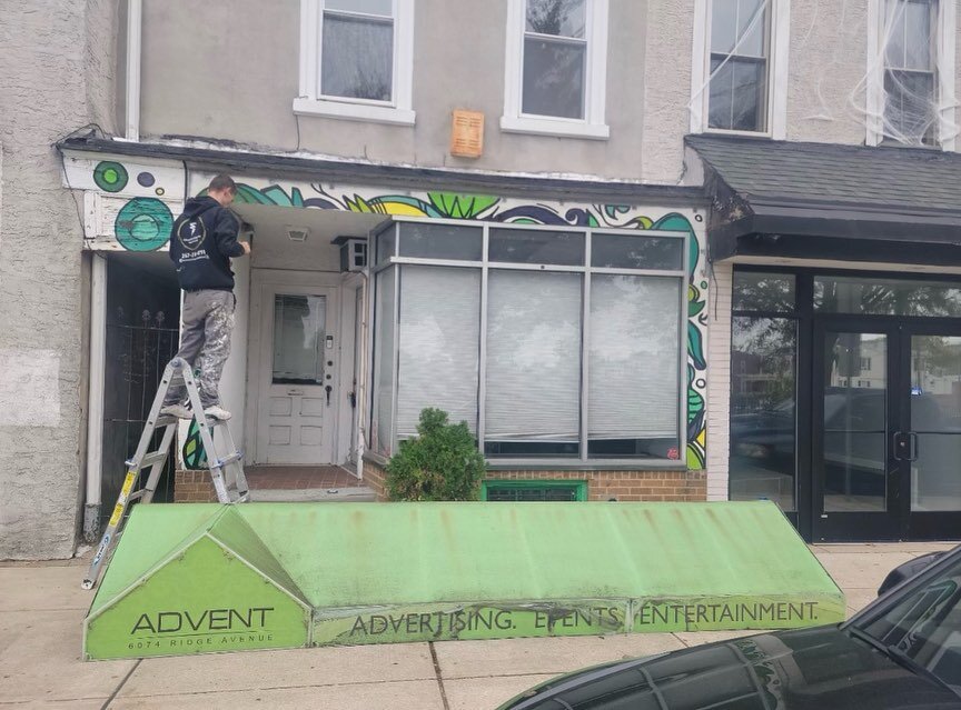 The  awning is finally gone!!! It was so cool in its heyday, but with my vision of restoring my storefront to something historically accurate it would have never fit with my plan🥳🥳🥳 Huge shout out to @enhancedpropertyappearance for taking it down 