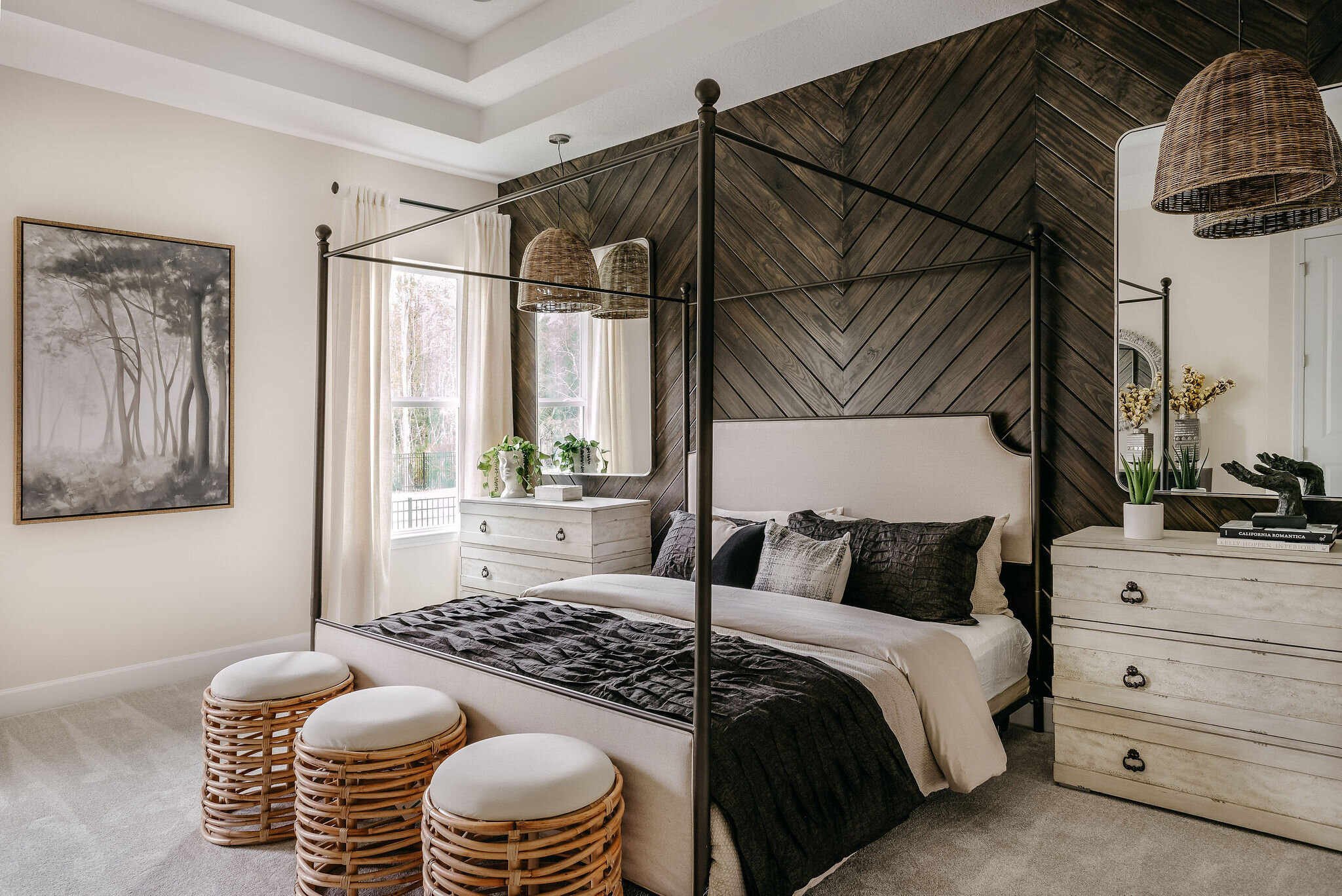 Transitional Modern Earthy Bedroom