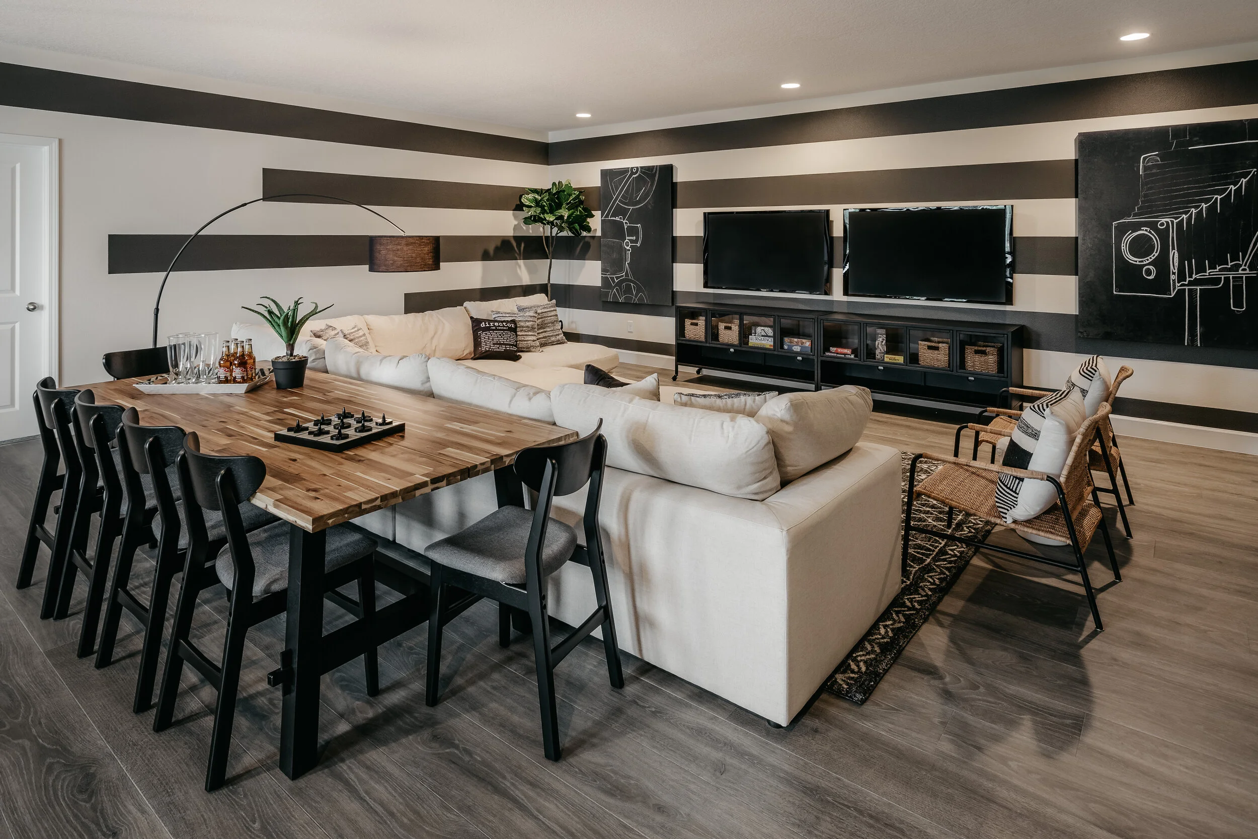 Modern Eclectic Bonus Room