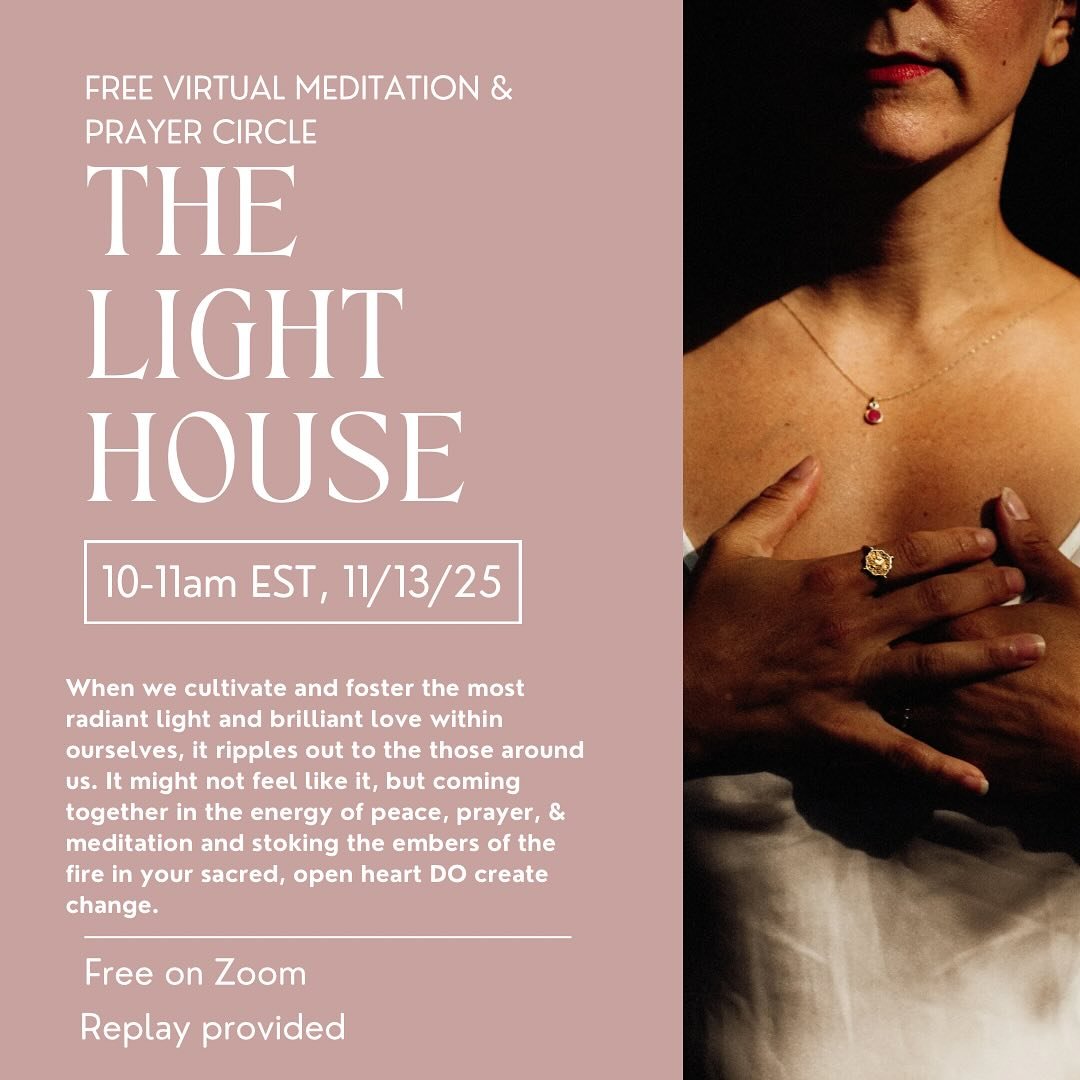 ✨When we cultivate and foster the most radiant light and brilliant love within ourselves, it ripples out to the those around us. 

🔥It might not feel like it, but coming together in the energy of peace, prayer, &amp; meditation and stoking the ember