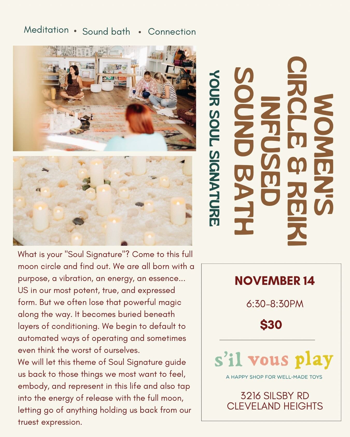 SOLD OUT- November &amp; December Circles are sold out. 2025 dates coming soon!

The fact that my circles have been selling out without marketing tells me less about myself than it does about the Universe and what we&rsquo;re ready for.

I know that 