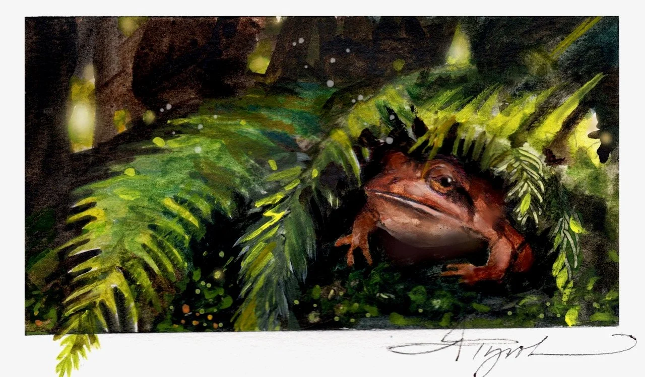 Why did the frog cross the road?