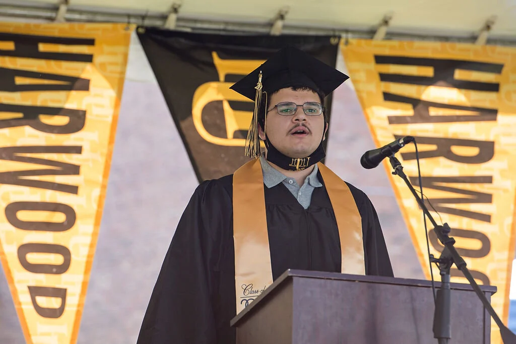 Face-to-masked-face: Harwood’s 2020 graduation honors tradition ...