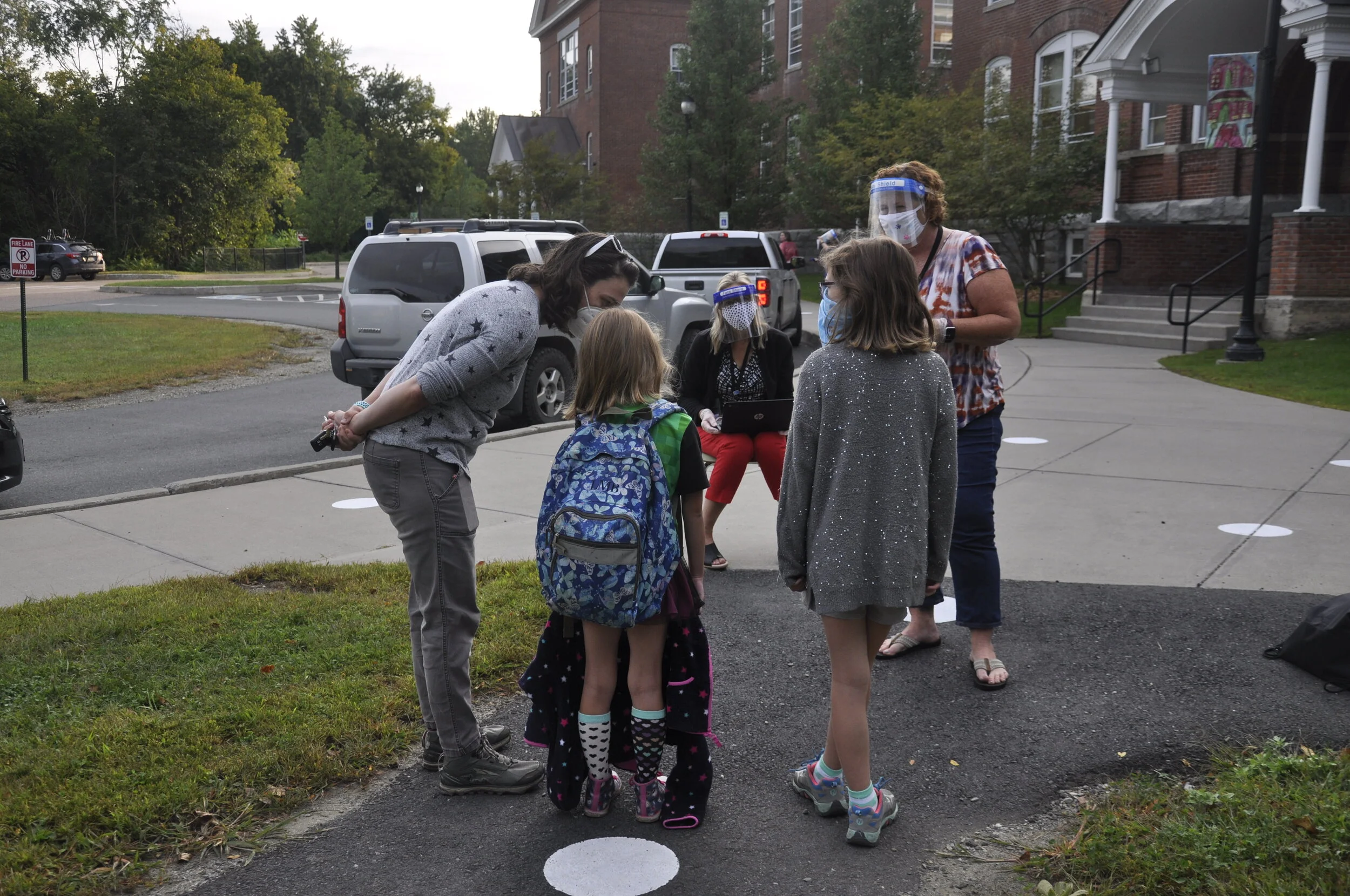   Answering the questions took a little explaining to youngsters who weren't familiar with "COVID-19" as an everyday term. Photo by Lisa Scagliotti.  