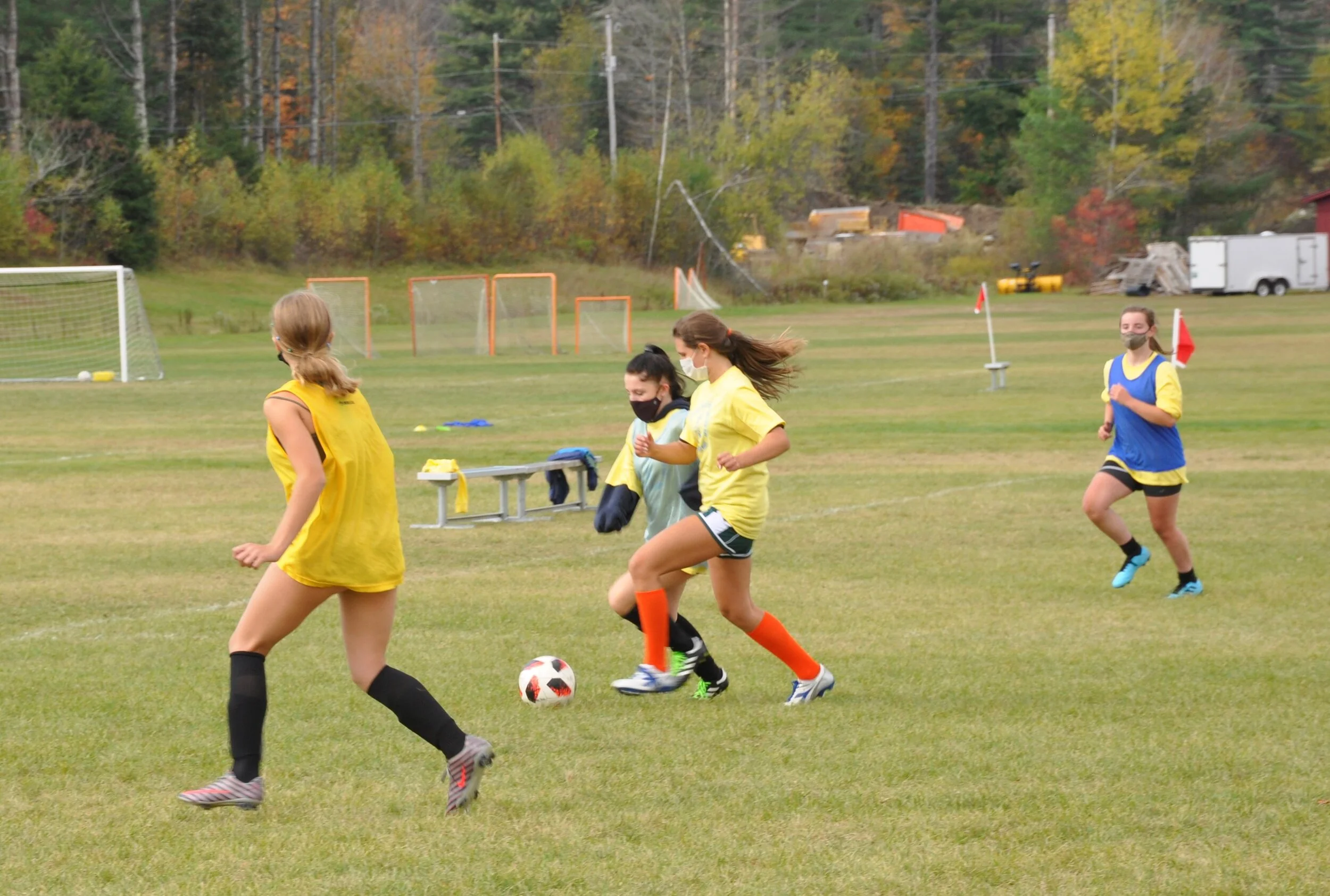   Each group gets some scrimmage time too. Photo by Lisa Scagliotti.  