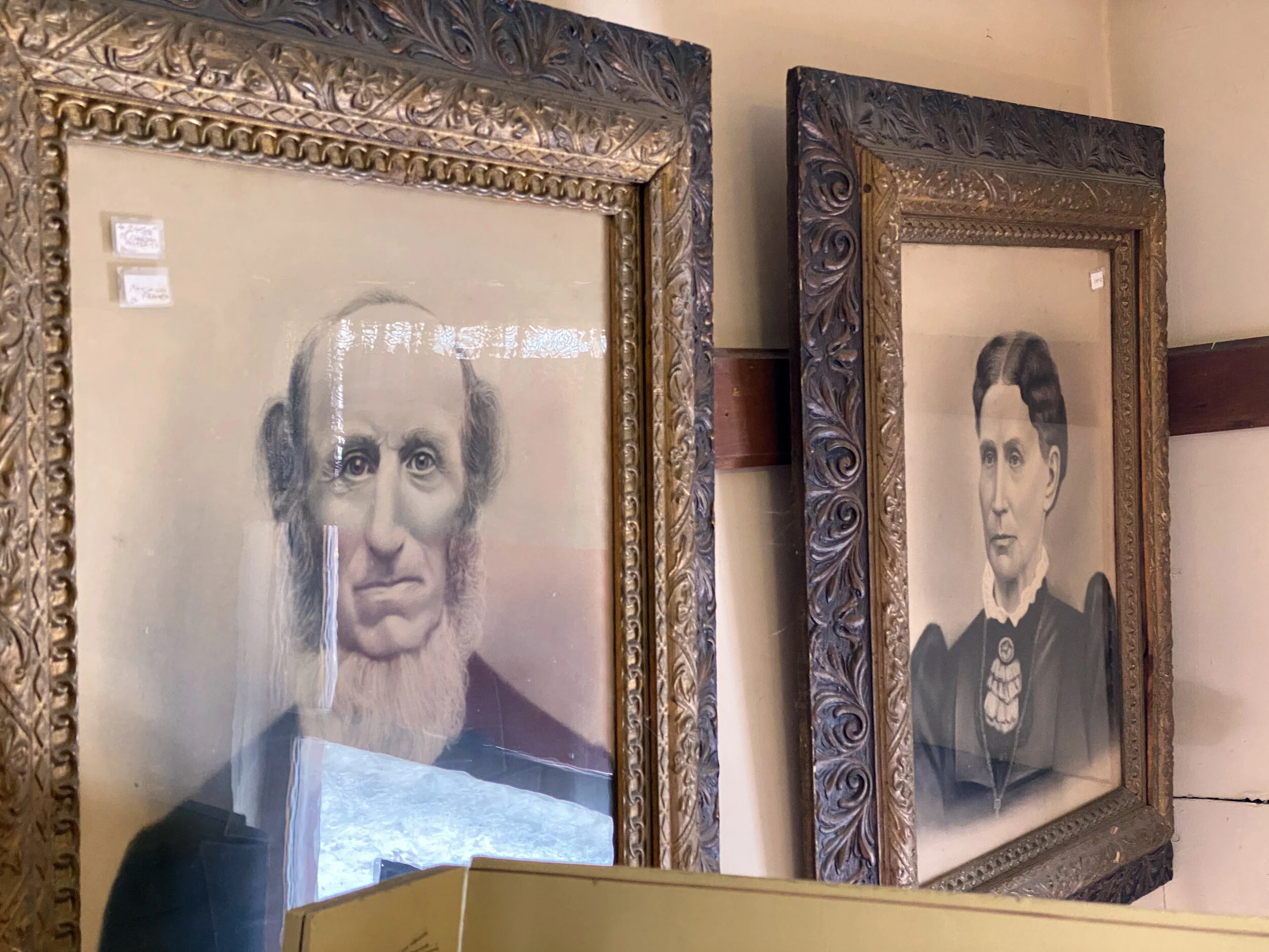   Antique portraits. Photo by Gordon Miller.  