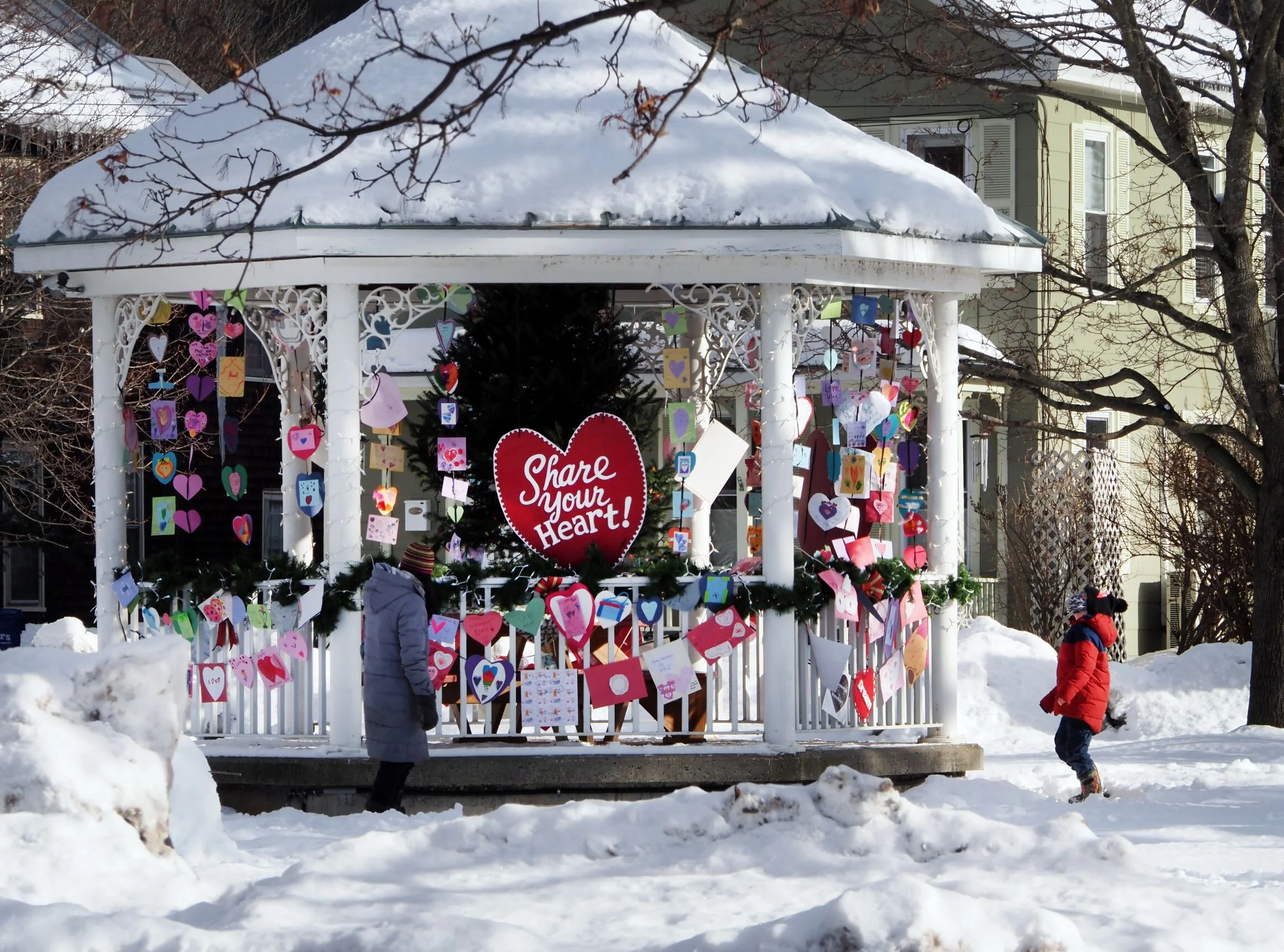 Community Valentine display shares handmade, heartfelt messages