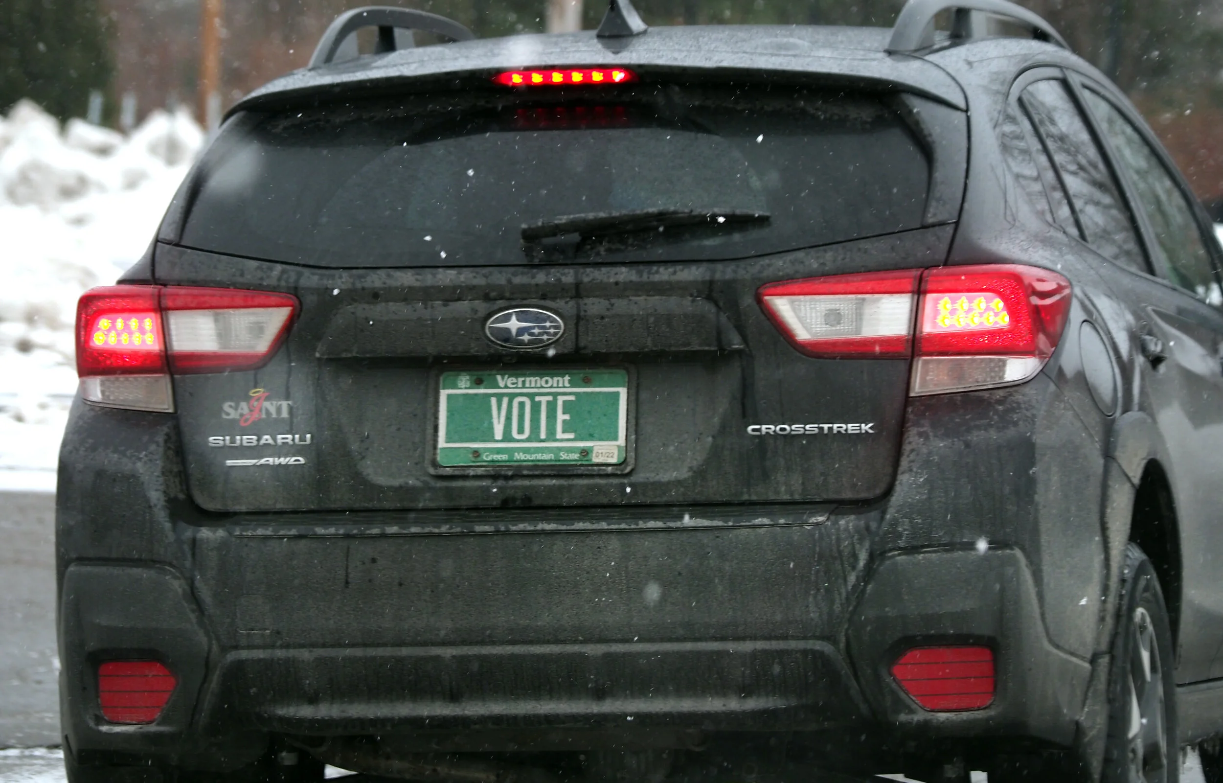 Spotted in Waterbury on Monday. Photo by Gordon Miller.