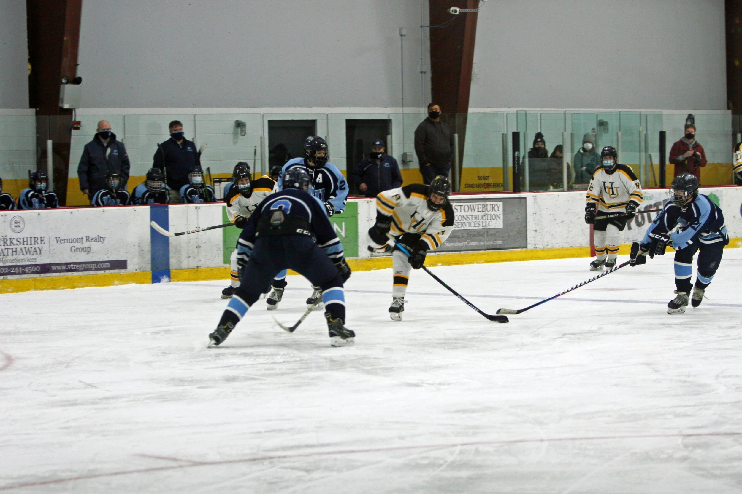  McGrath pushes through the MMU line. Photo by Brian Larrabee 
