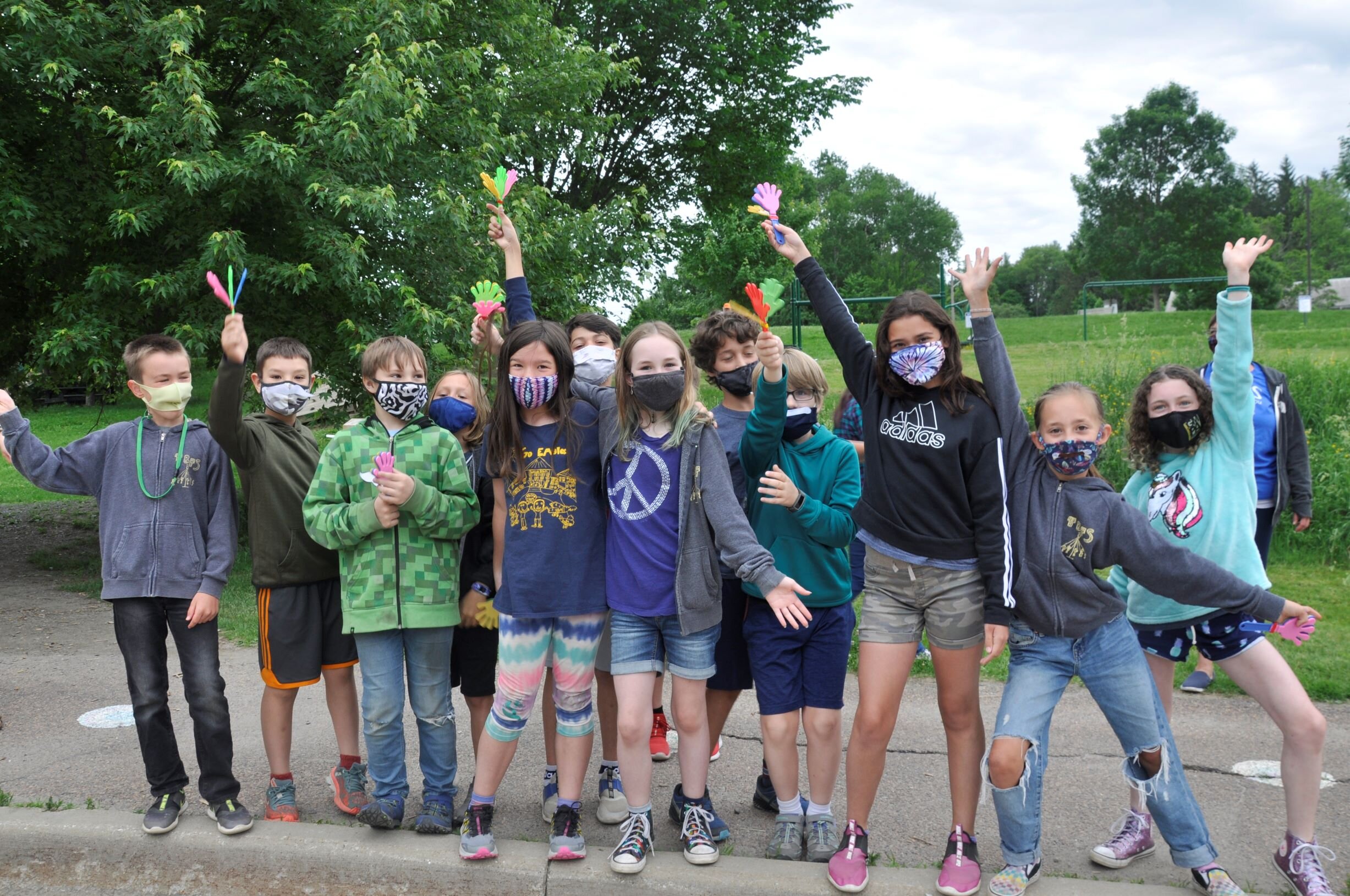  The 2020-21 school year ends with the only whole-school celebration outside and filled with joy. Photo by Lisa Scagliotti 