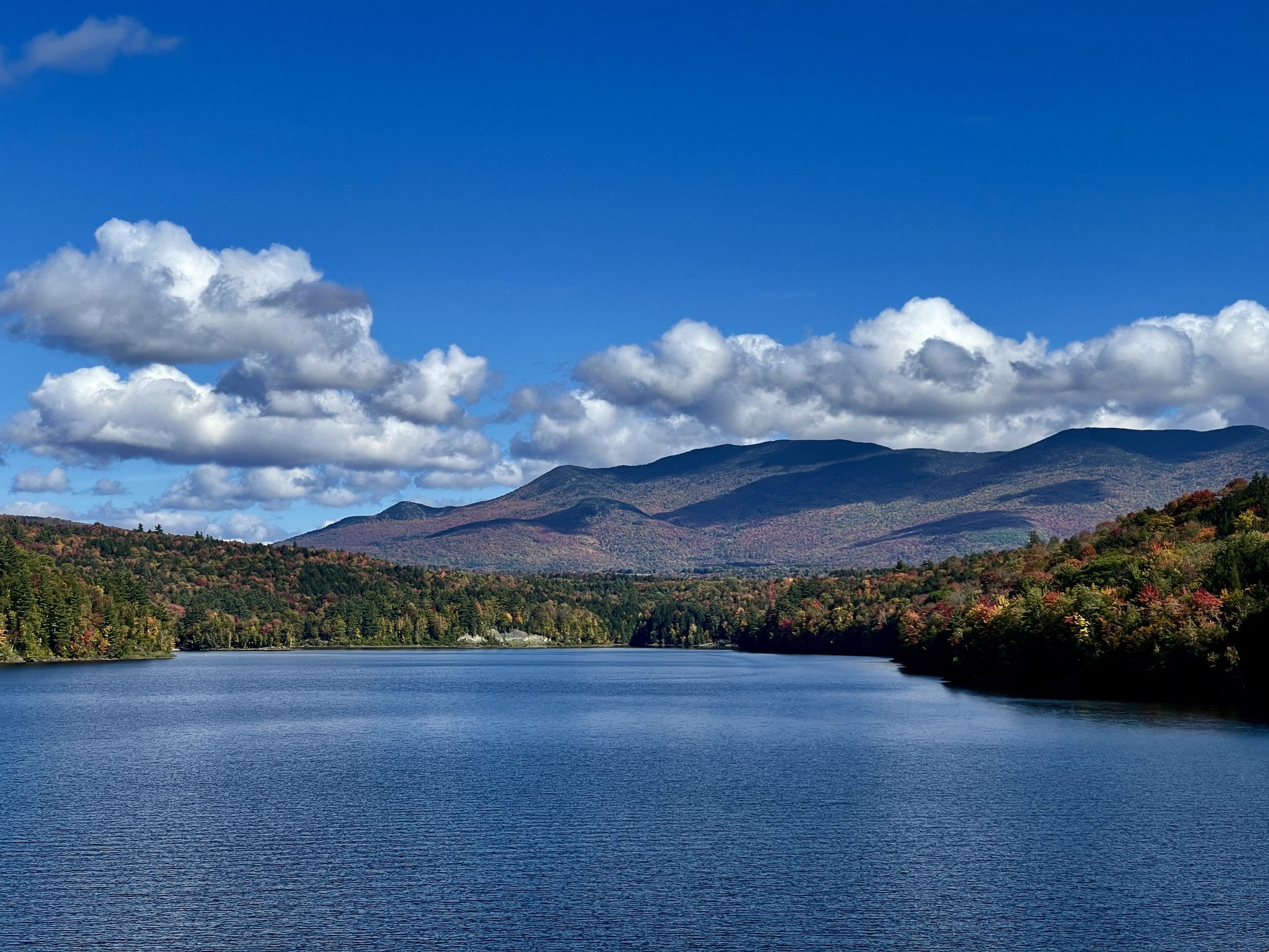   No filters. Just a perfect autumn day at the Waterbury Reservoir. Photo by Michael Paddock  
