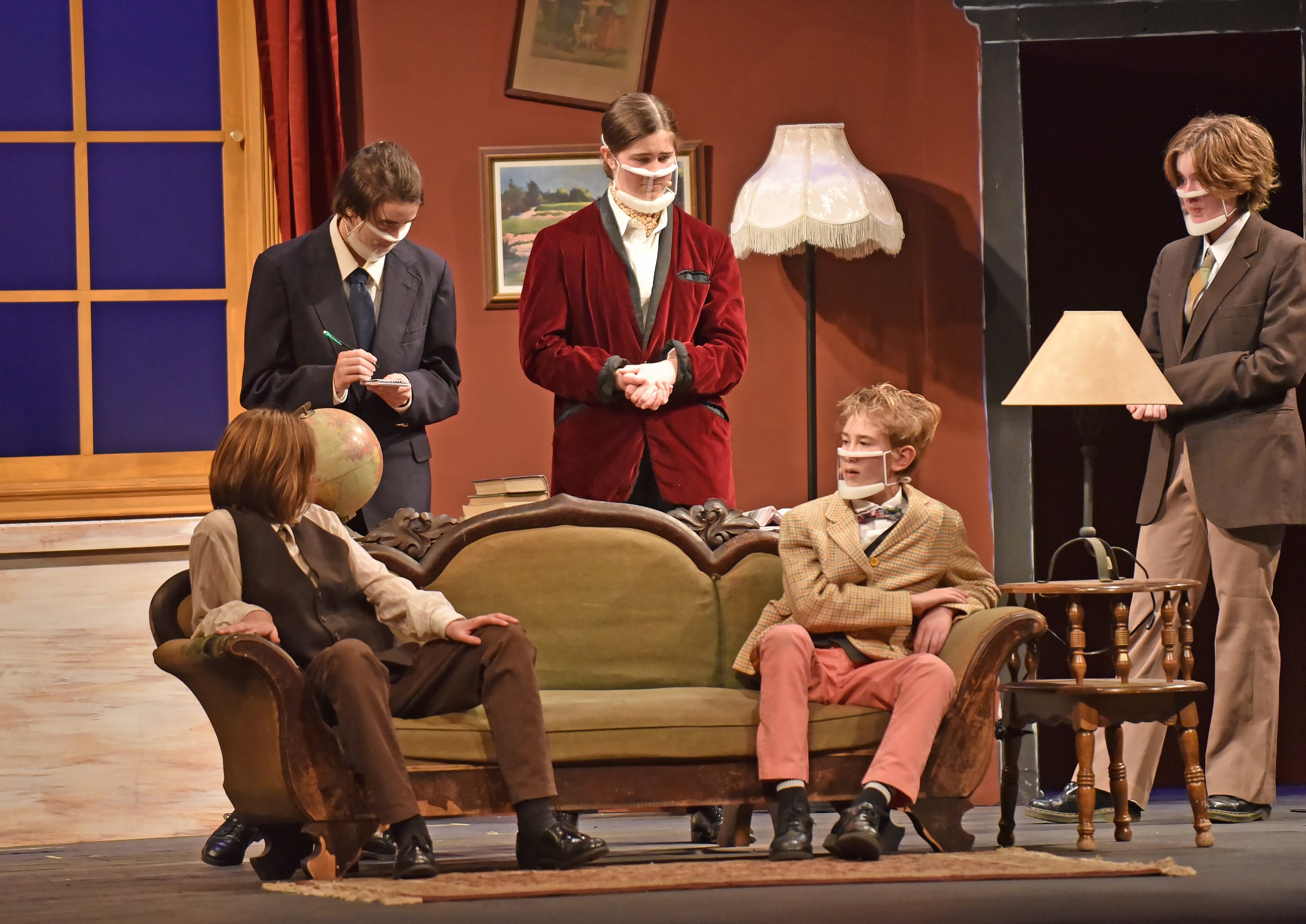   Camille Edgecomb gets into character as Miss Casewell. Photo by Gordon Miller  