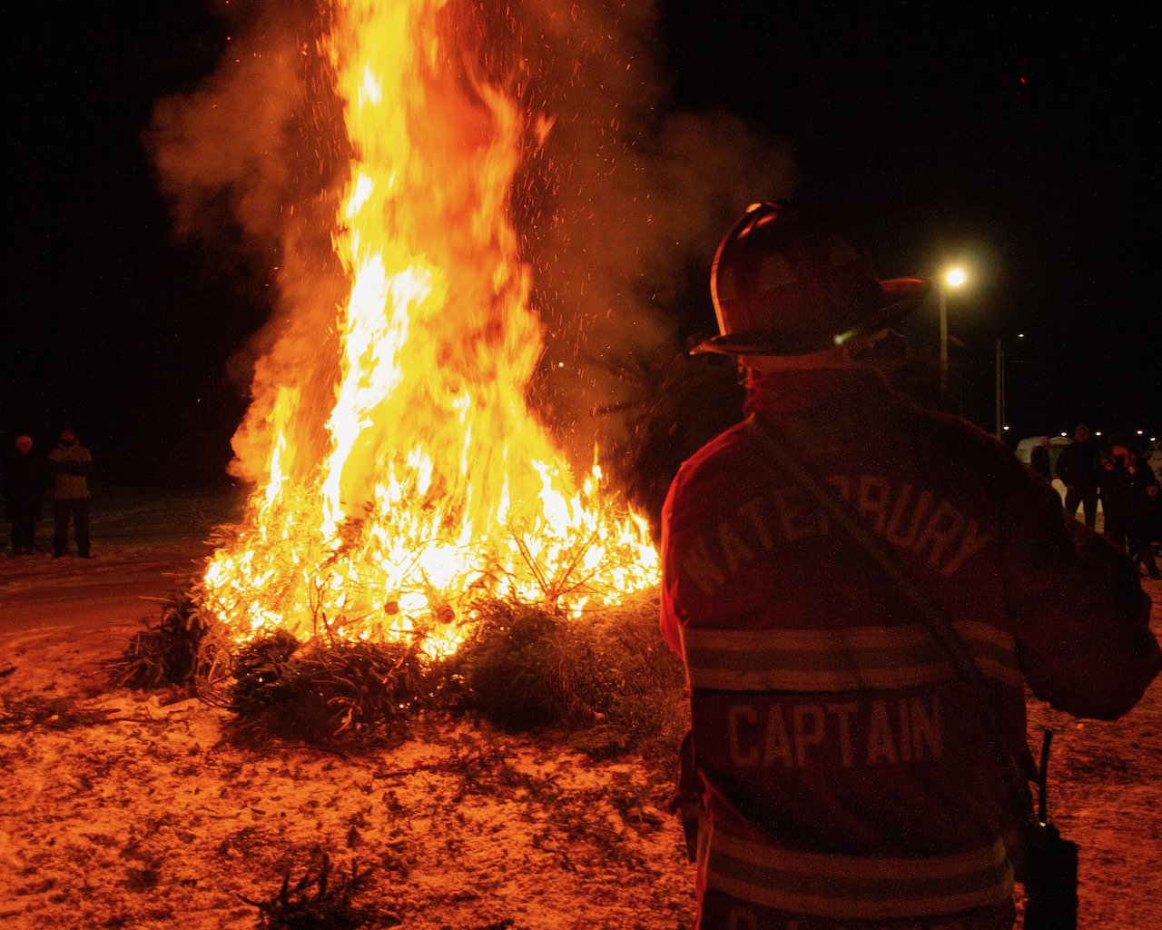  It doesn’t take long for dry trees to burn. Photo by Tyler Keefe 