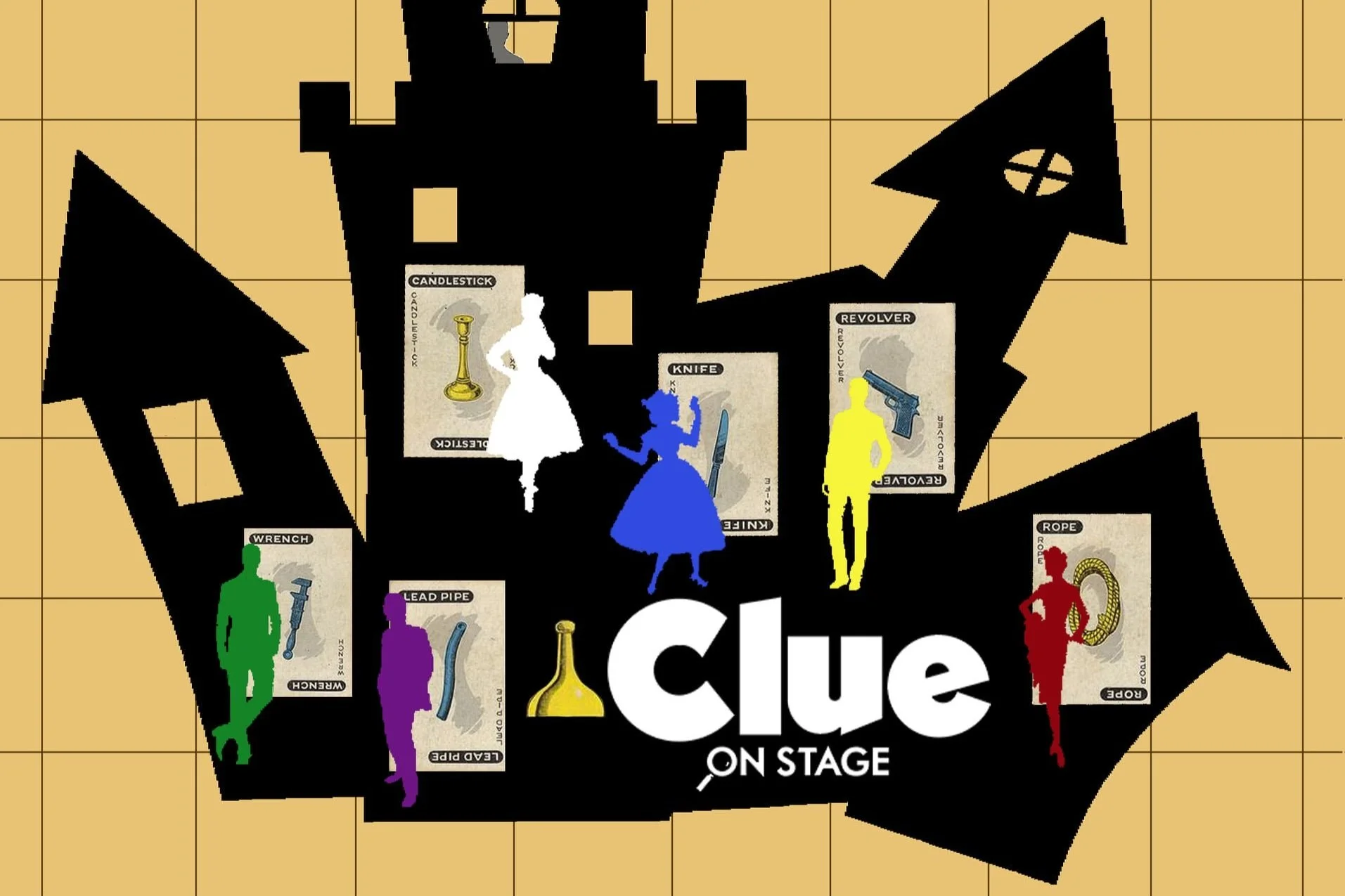 Masked in-person, and online, the Valley Players present “Clue: On Stage”