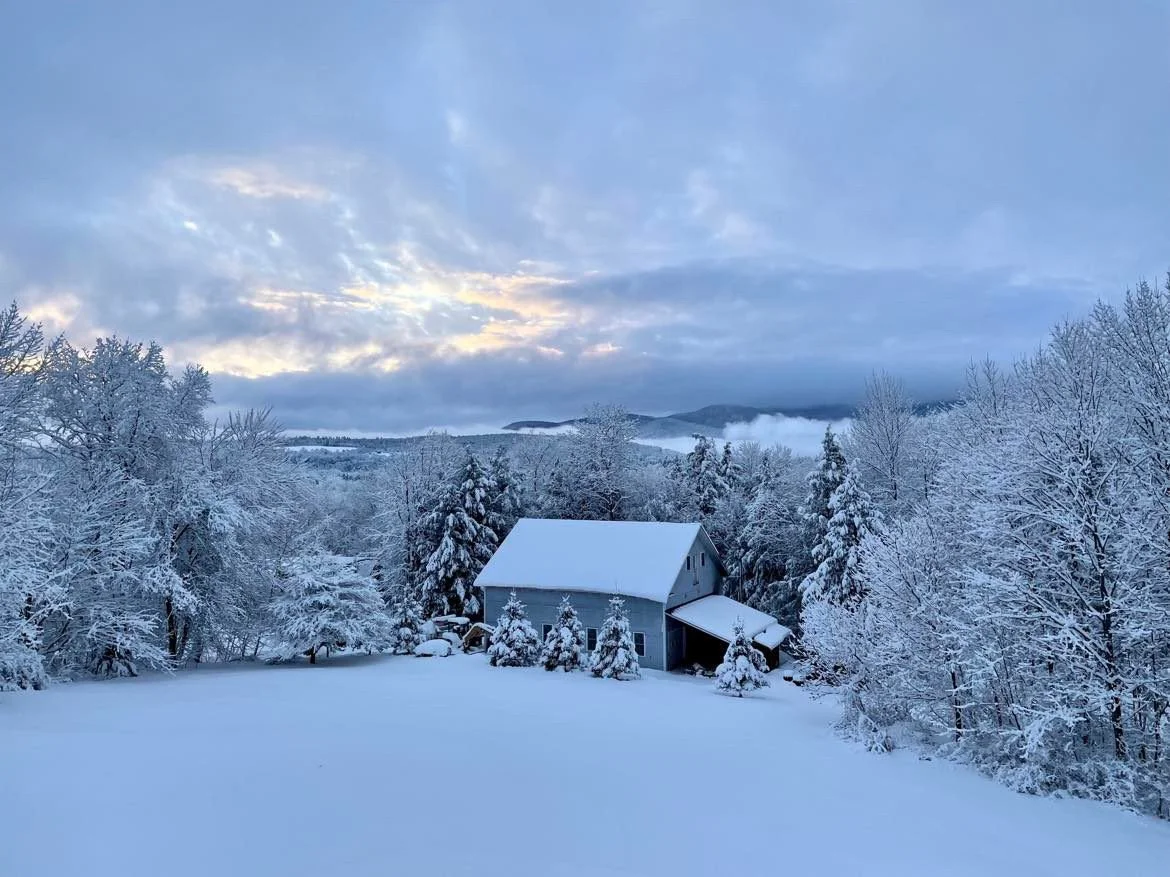   Hannah Normandeau's view from Loomis Hill lights up in the distance looking off toward Bolton.  