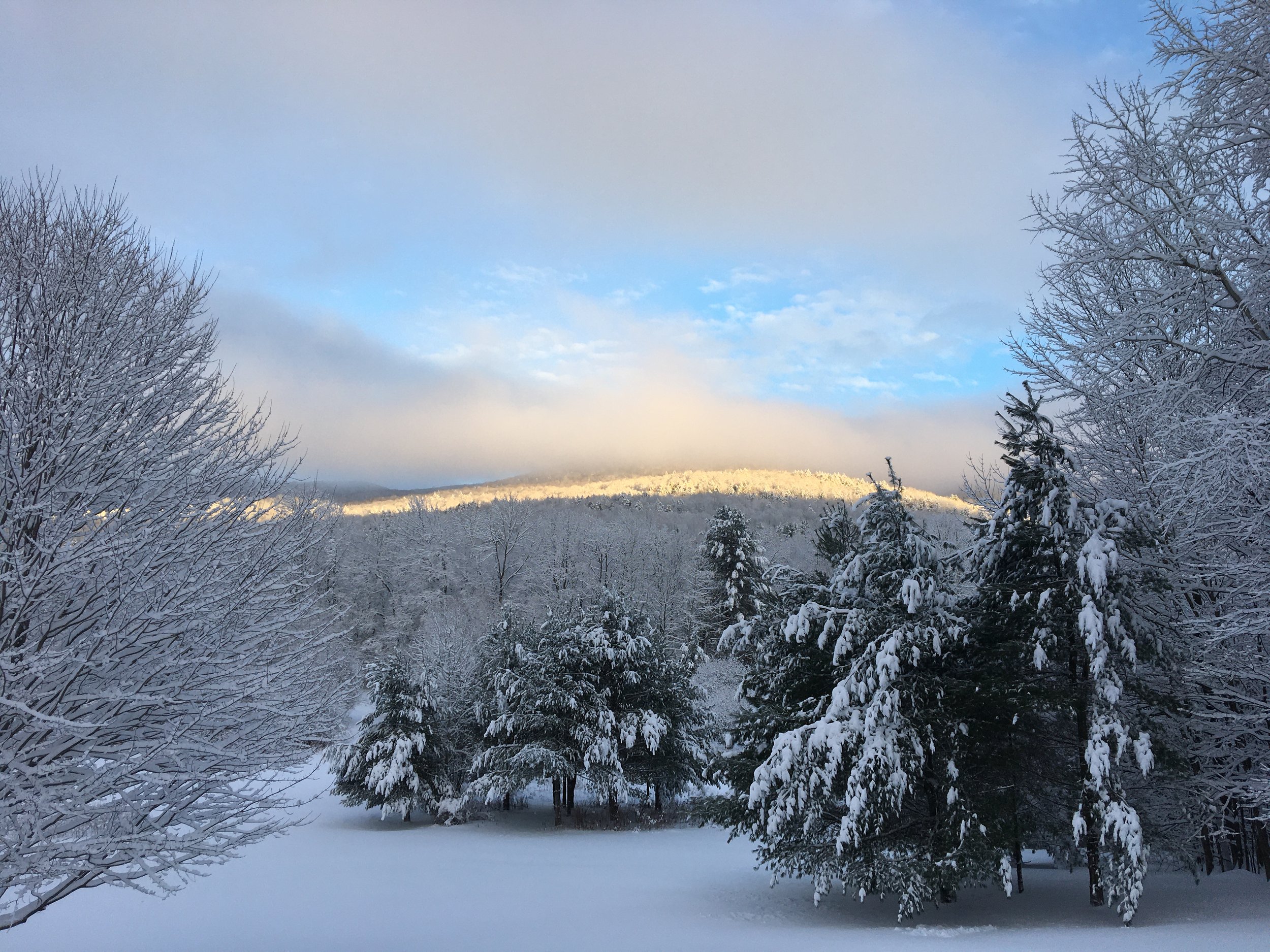   From Perry Hill, Kathy Magnus captured this moment when the sun peeked through to shine on the Worcesters.  