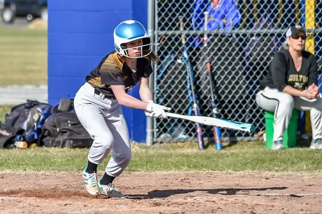   Calin Brooks at bat. Photo by Al Frey  