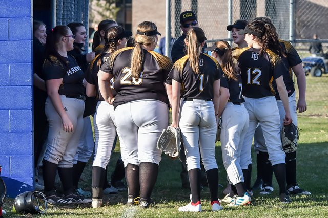   Highlanders Softball played in sunshine despite a loss to the Milton Yellow Jackets on Monday, April 11. Photo by Al Frey  