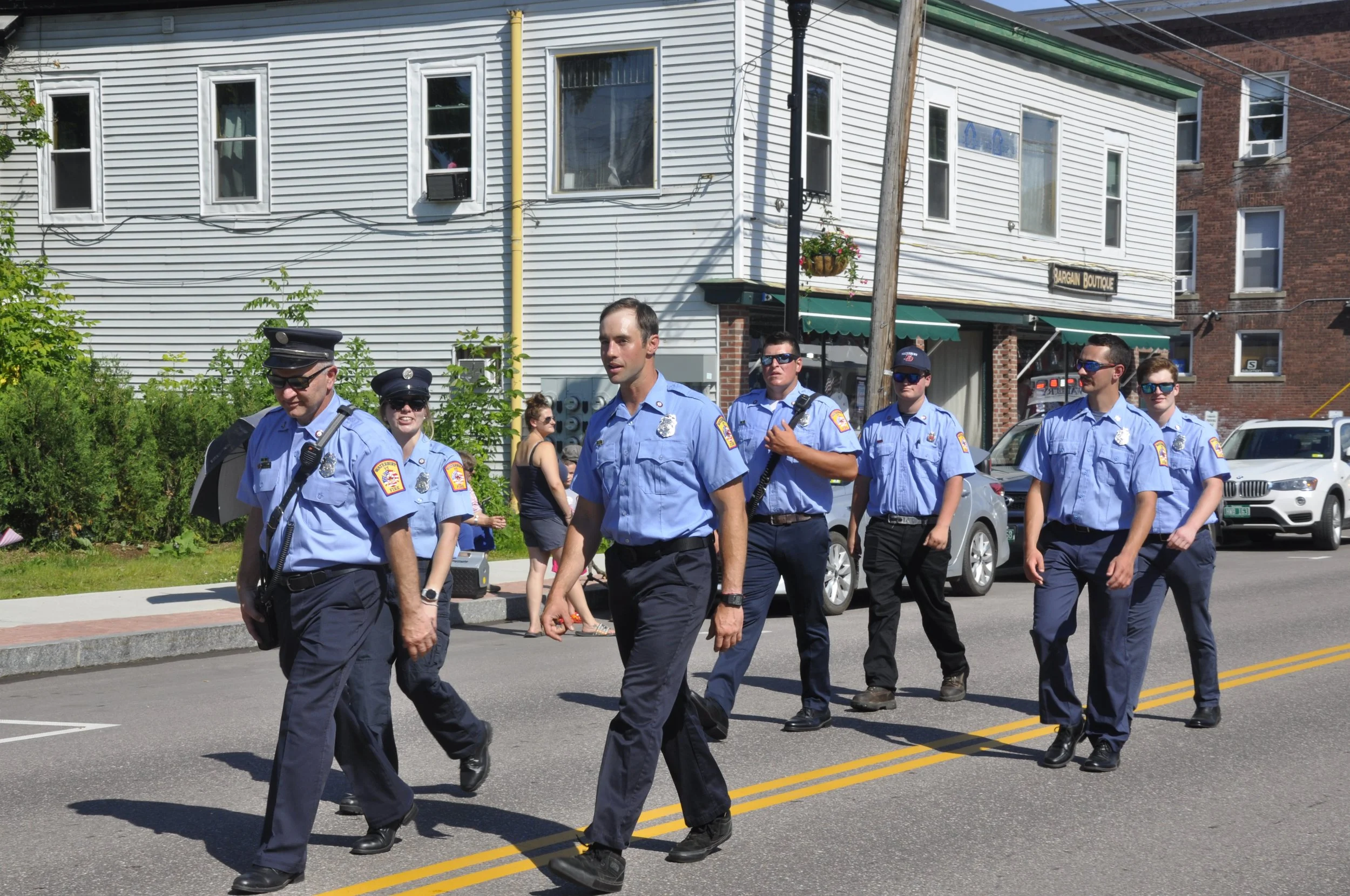  …. and on foot.  Photo by Gordon Miller 